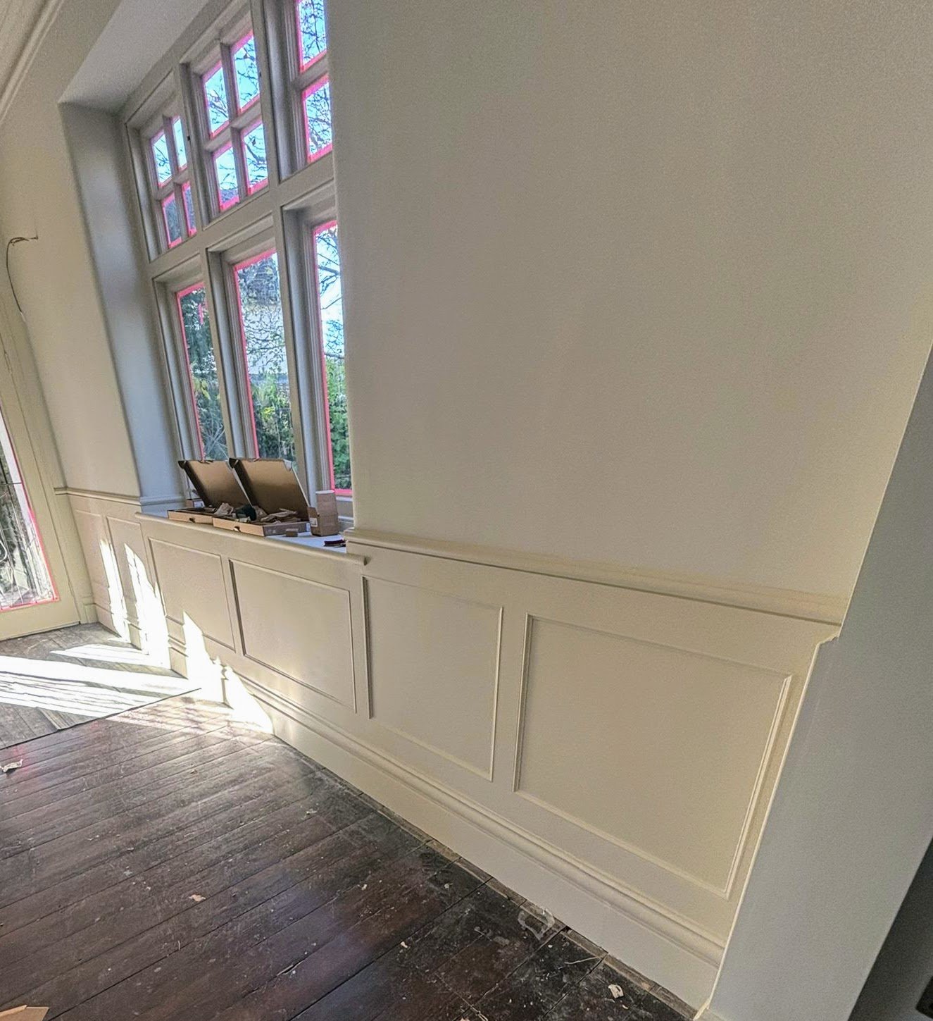 Wall panelling installed in Bristol in a house renovation