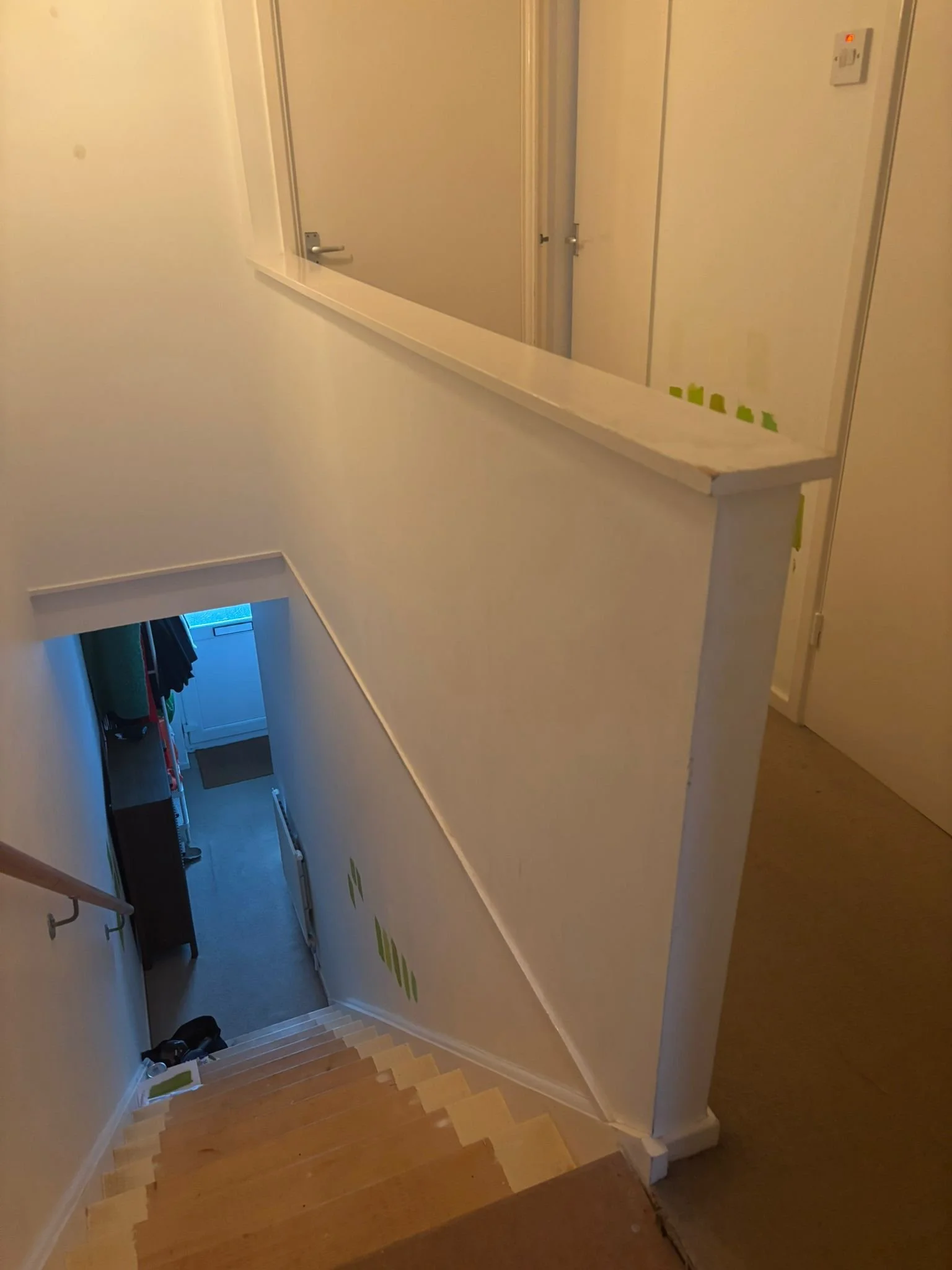 before photo showing the existing bannister which we removed in Saltford in Bath