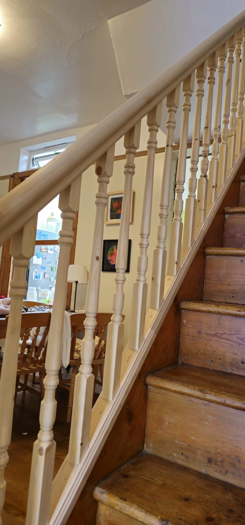 New bannister and spindles and newel post installed in Bristol