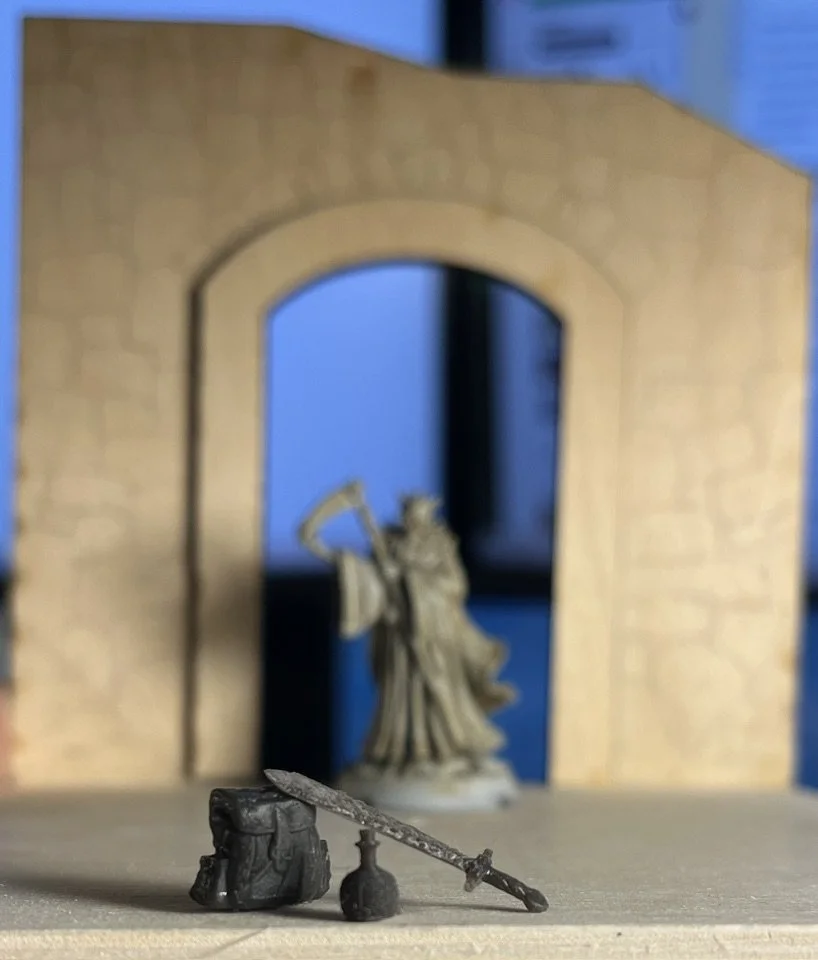 work in progress of a diorama