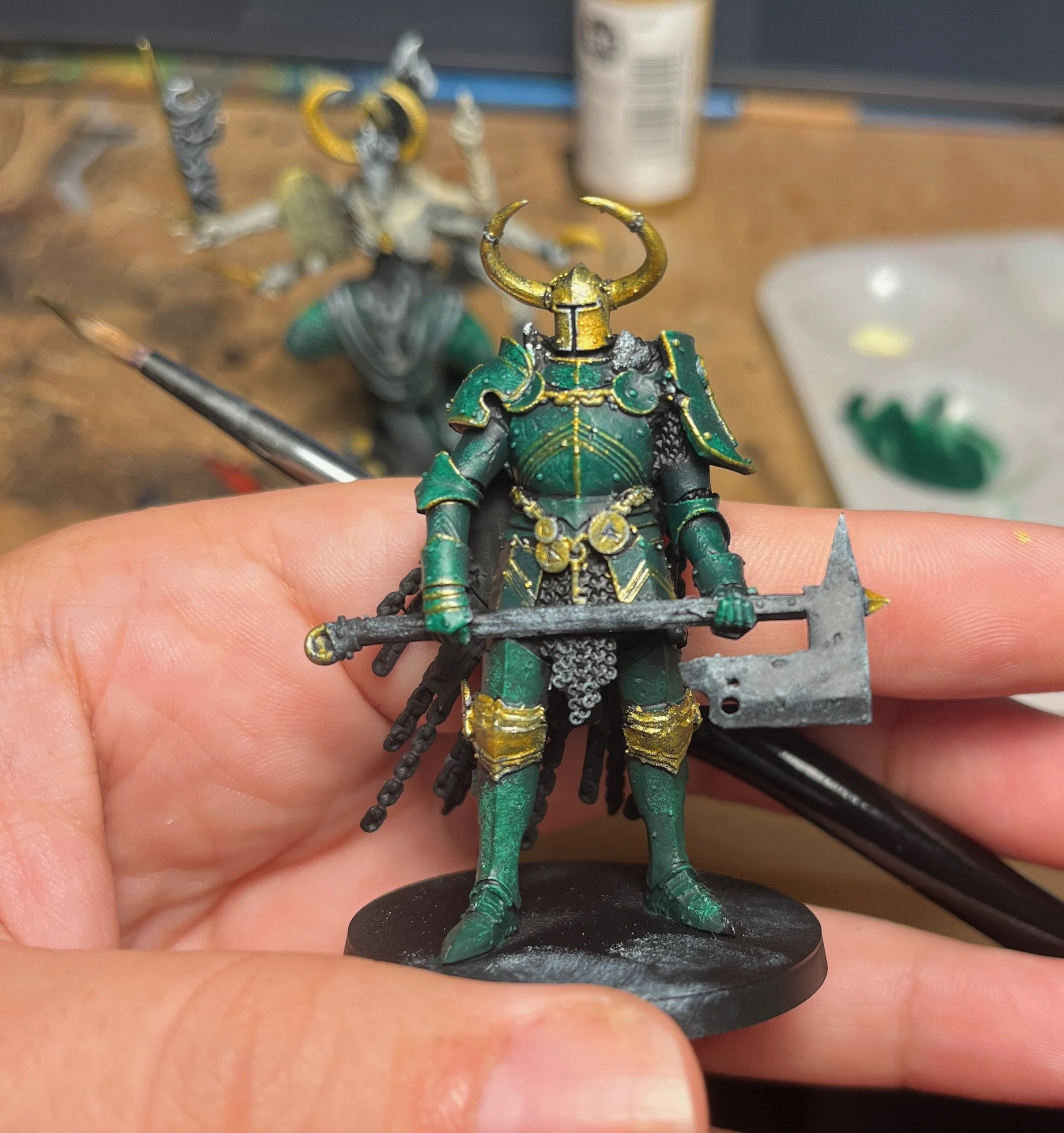 closeup of my Trench Crusade Hell Knight