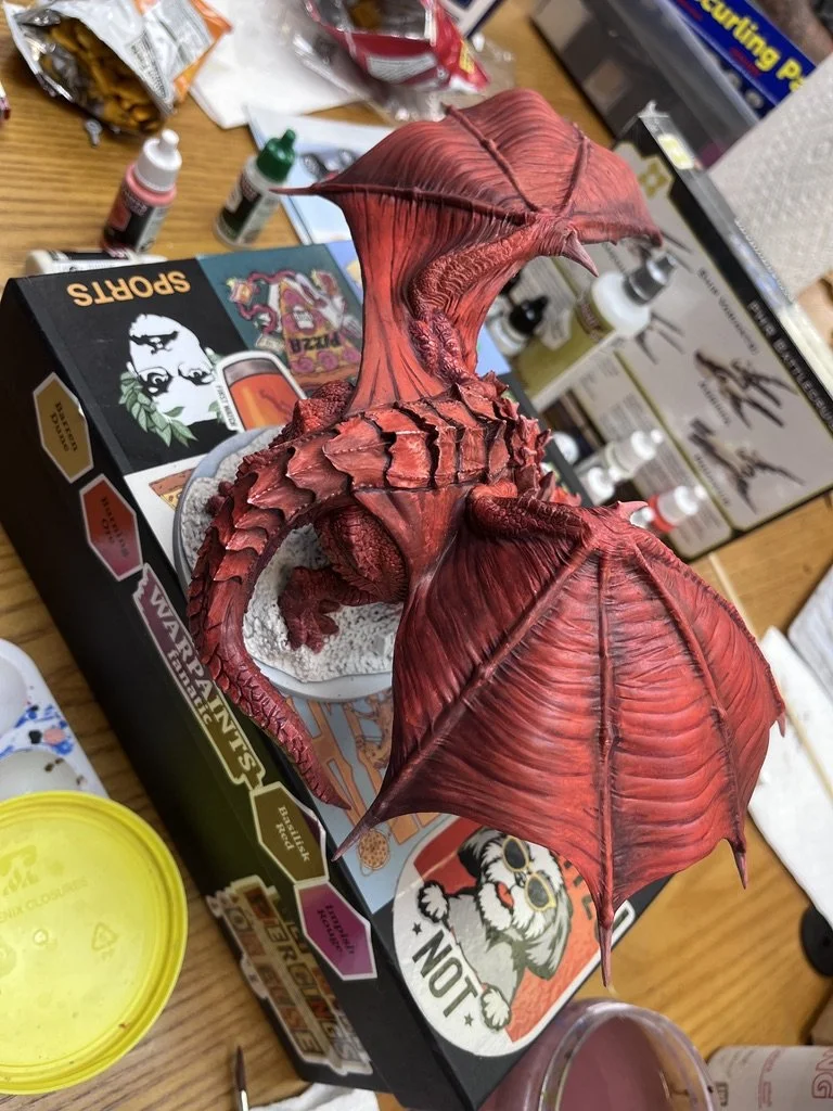 work in progress - red dragon from Epic Encounters