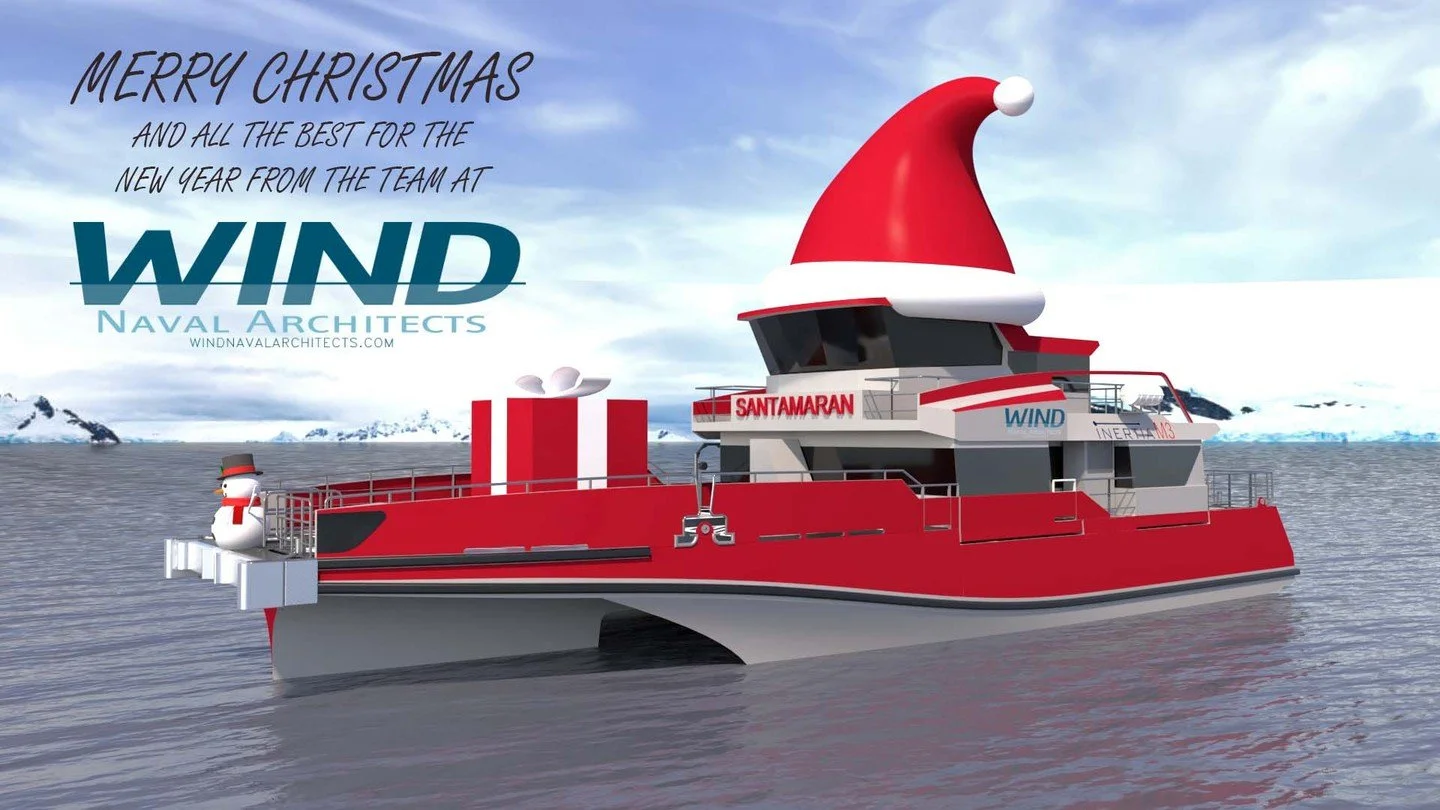 Merry Christmas from Santamaran and the team @wind.naval.architects!
#windnavalarchitects #santamaran #navalarchitecture