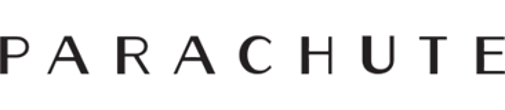 The word 'PARACHUTE' written in bold, black capital letters.