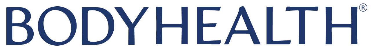 The word 'BODYHEALTH' in large blue font on a white background.