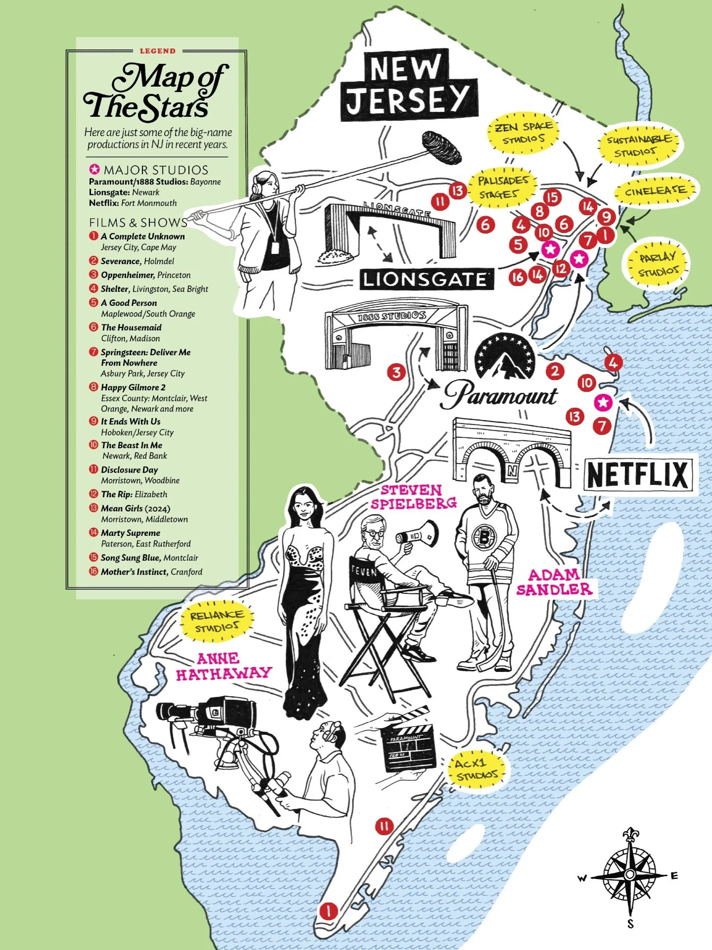 Repost from @njmonthly
&bull;
Crews and big-time studios are flocking to the Garden State, turning it into a major film hub. 🍿

New Jersey welcomed more than 550 productions in 2024, leading to the hiring of 30,000 crew members&mdash;nearly double t