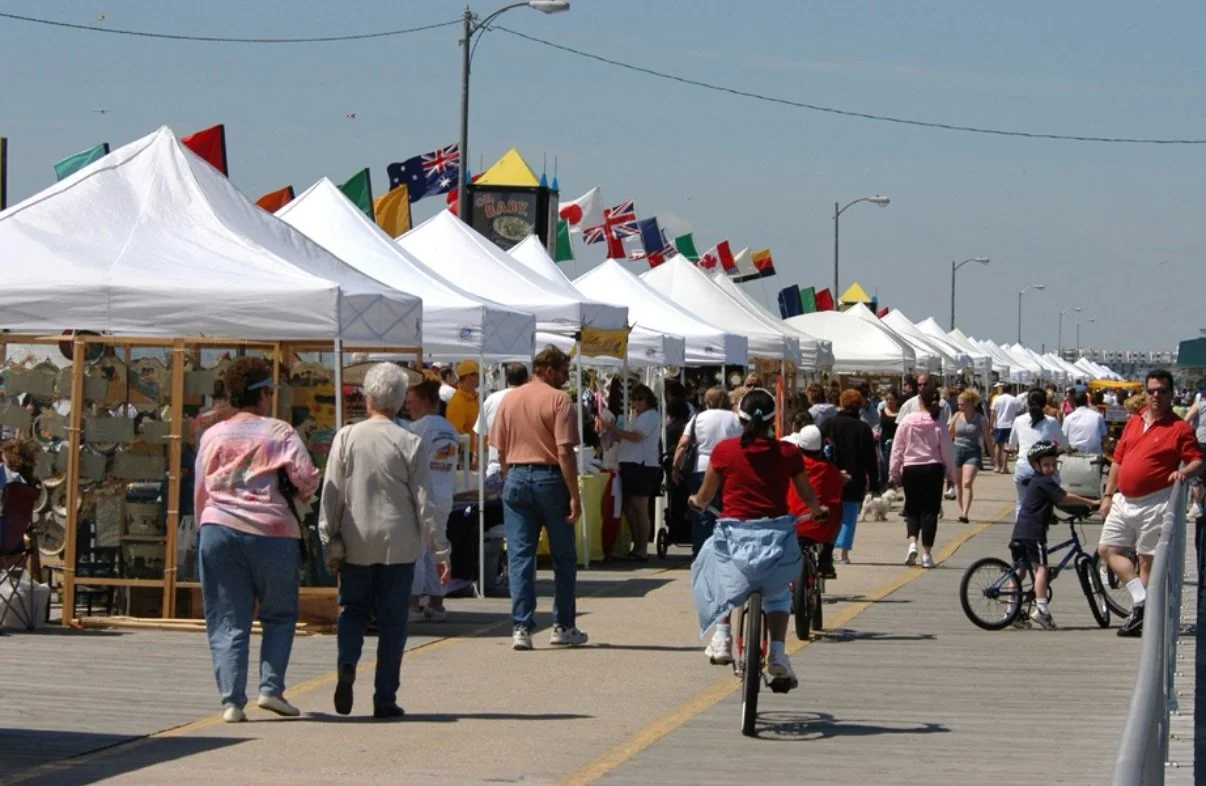 Save the dates! 

Boardwalk Craft Show
Stroll along the southern end of the Wildwoods Boardwalk and experience the vibrant atmosphere of the Boardwalk Crafts Shows, where creativity meets the ocean breeze! These events showcase an array of talented a