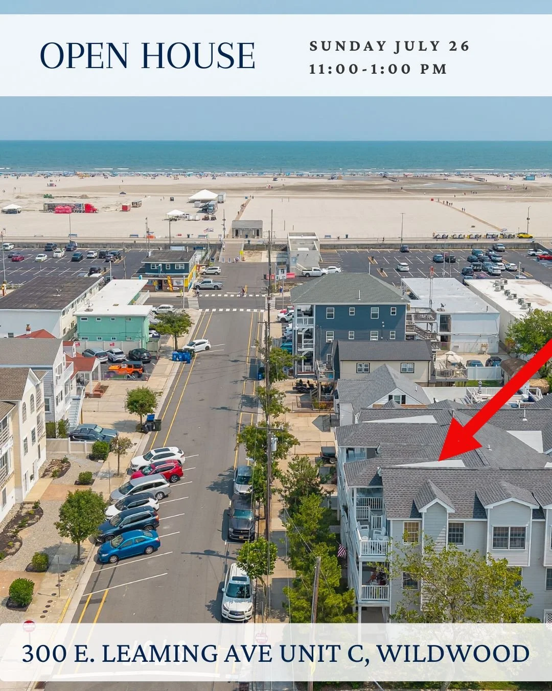 🌊 Beach Block Living For Under $700K? Yes, Please!
📍300 E. Leaming Ave, Unit C
 Wildwood, NJ 08260
List Price $689,000
🏡 Open House
📅 Sunday, July 26
⏰ 11:00 AM &ndash; 1:00 PM
A rare opportunity to own a 3-story beach block townhome-style condo 