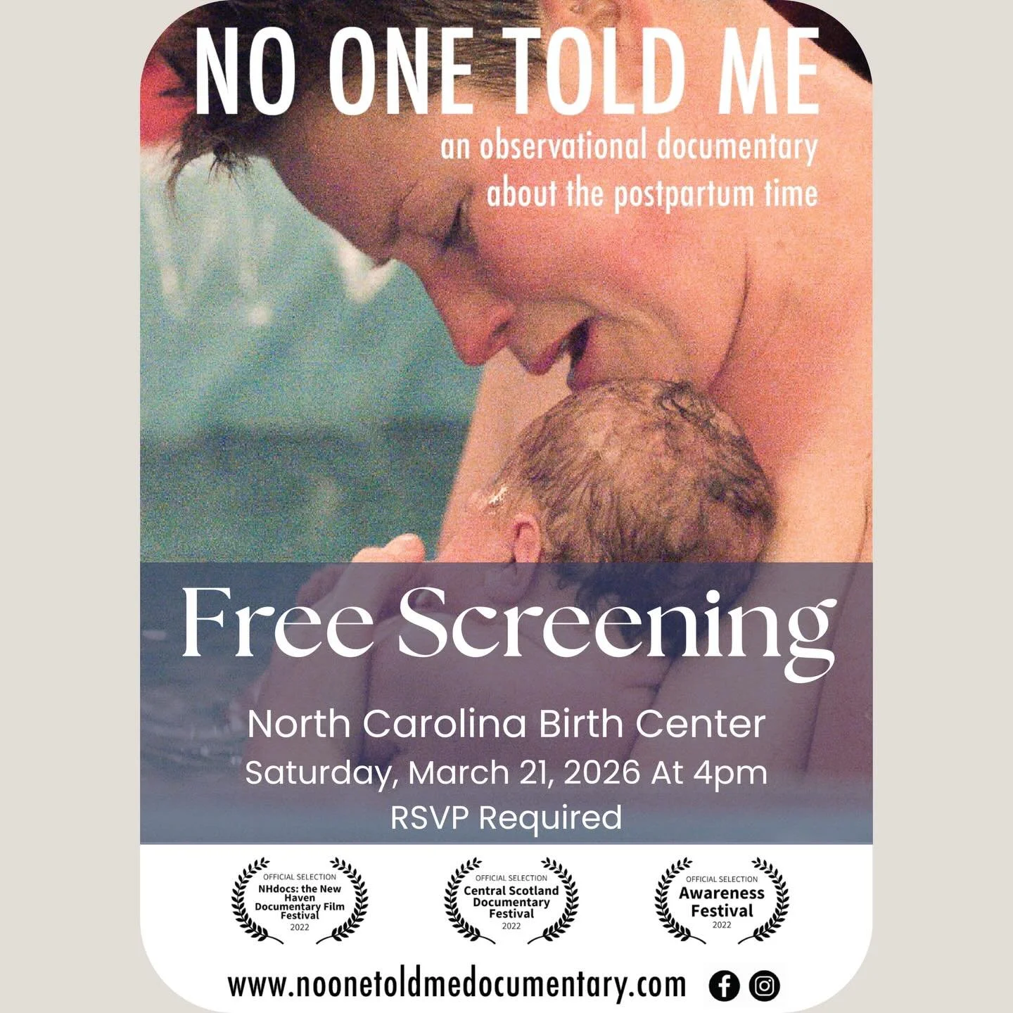 NCBC is excited to host a documentary screening of No One Told Me on March 21st, 2026 at 4pm. There will be a virtual Q&amp;A with the film marker following the screening, so have your questions ready!

&ldquo;No One Told Me provides a raw and honest