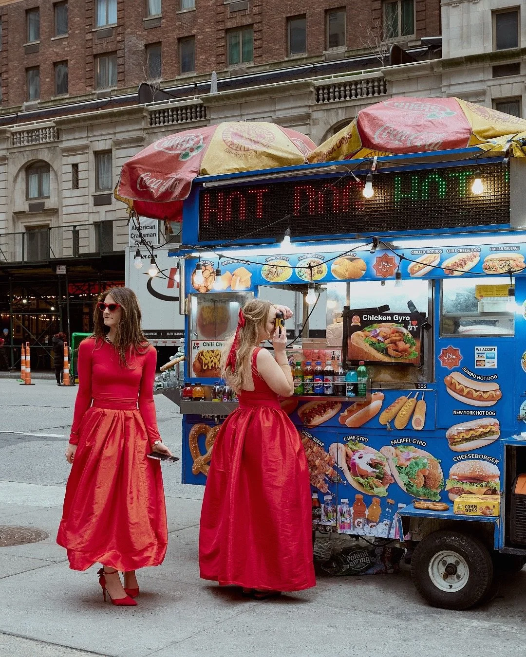 We hit the streets of #nyc dressed like the #maincharacters, next thing we knew, the tourists were photographing us. That&rsquo;s when you know the shoot&rsquo;s working.
.
.
.
Company: @bondandbrand