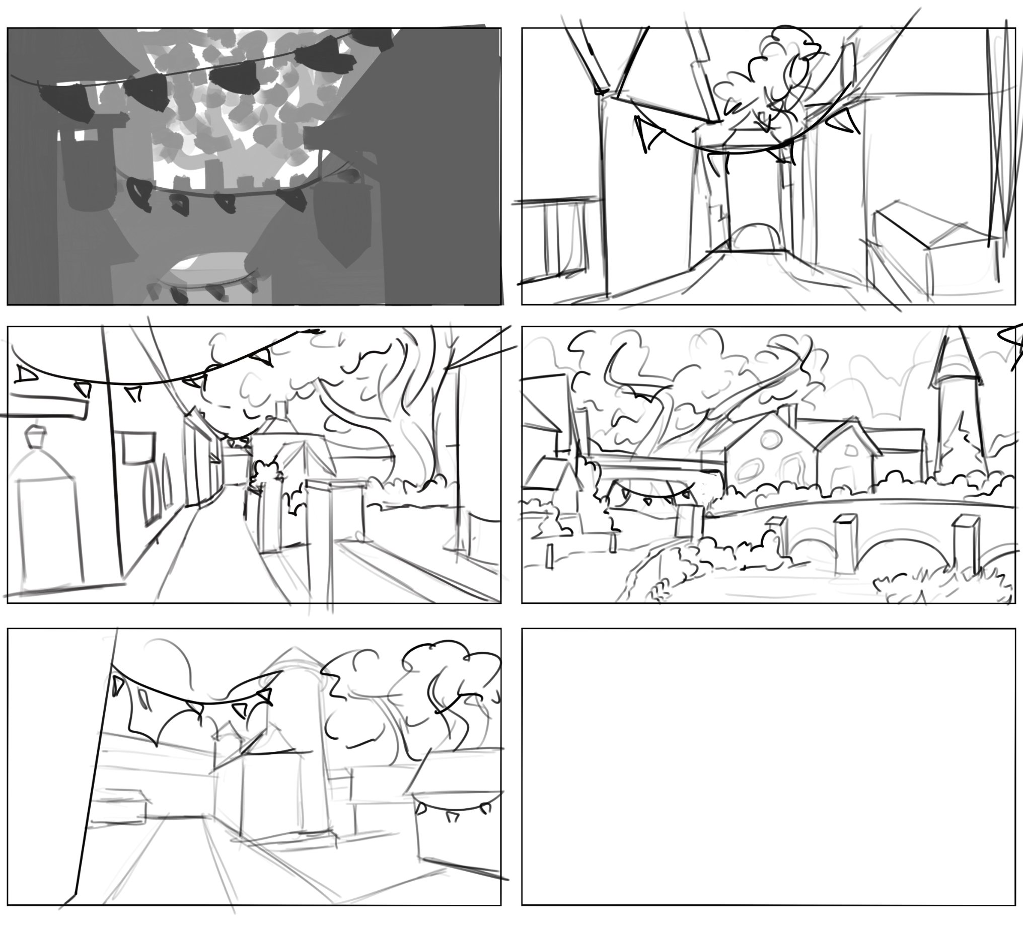 Sketches + Thumbnails