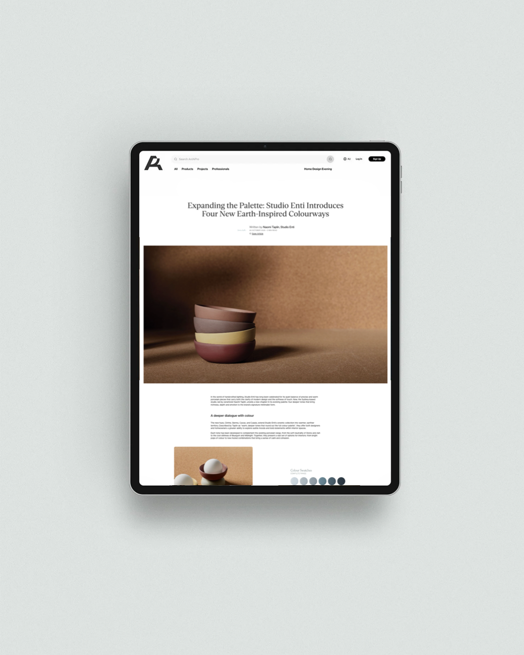 Press: New Colourway Launch on  ArchiPro