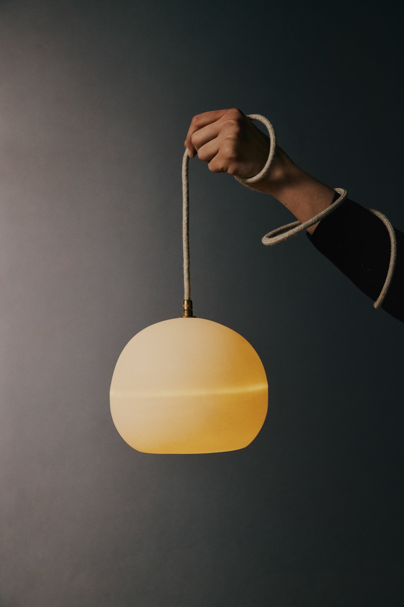 Handmade ceramic pendant light