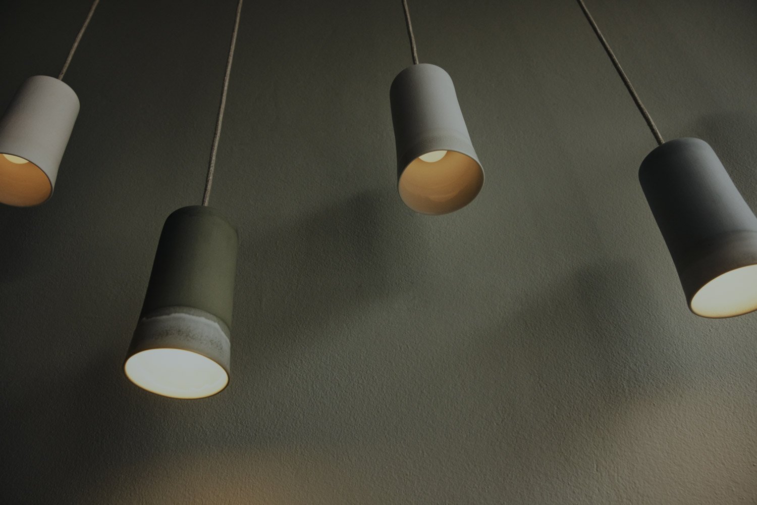 Handmade porcelain pendant lighting
