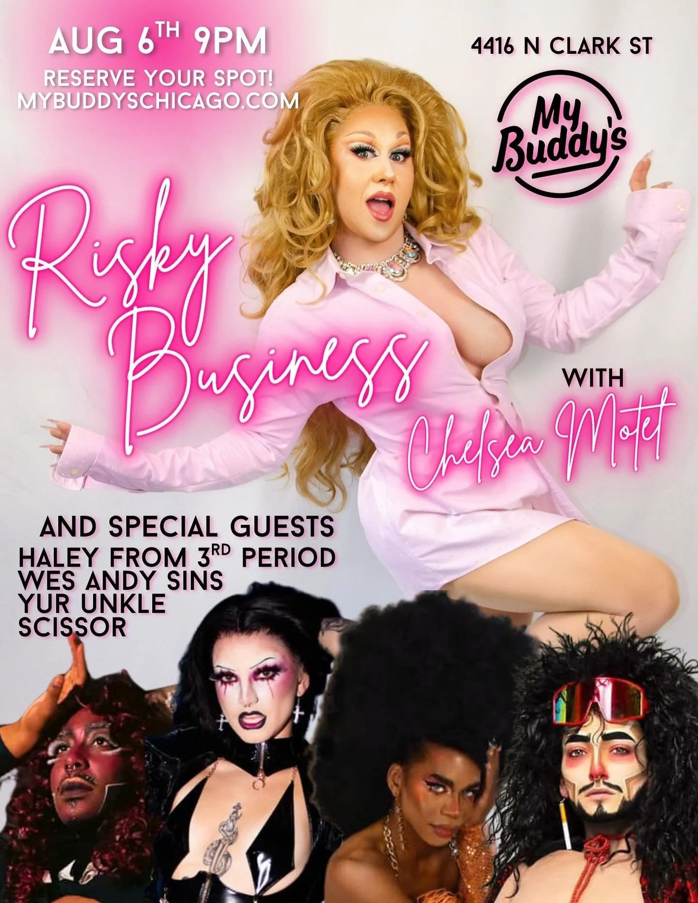 so you missed the first Risky Business show?!?! DON&rsquo;T WORRY. IT&rsquo;S OKAY. STOP CRYING. We have another FIERCE show coming at you real soon!!! Risky Biz will be happening the first Wednesday of every month, and this August&rsquo;s lineup is 