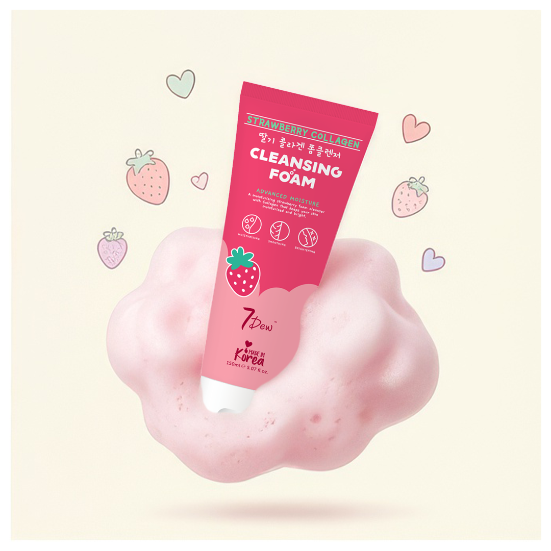 Strawberry Collagen Cleansing Foam