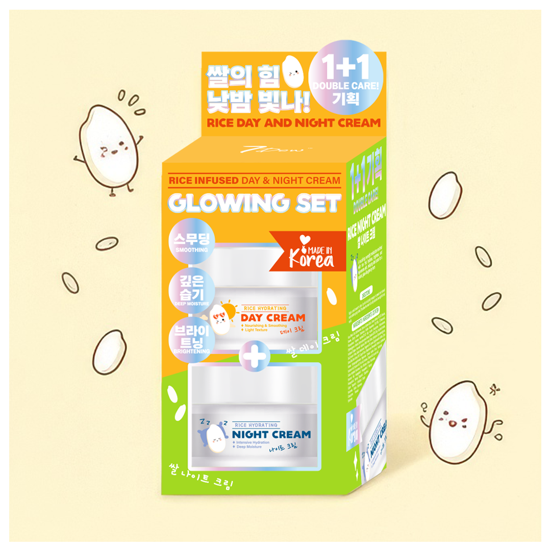 Day and Night Face Cream Glowing Set