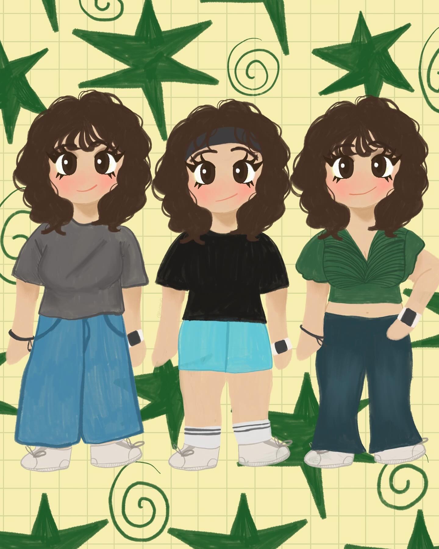 Me and my different outfits hehe✨🌱
: 
#art #artist #artwork #digitalpainting #procreate #procreateart #drawing #cuteartstyle #cuteart #smallartistsupport #smallartists #artsy #artlife