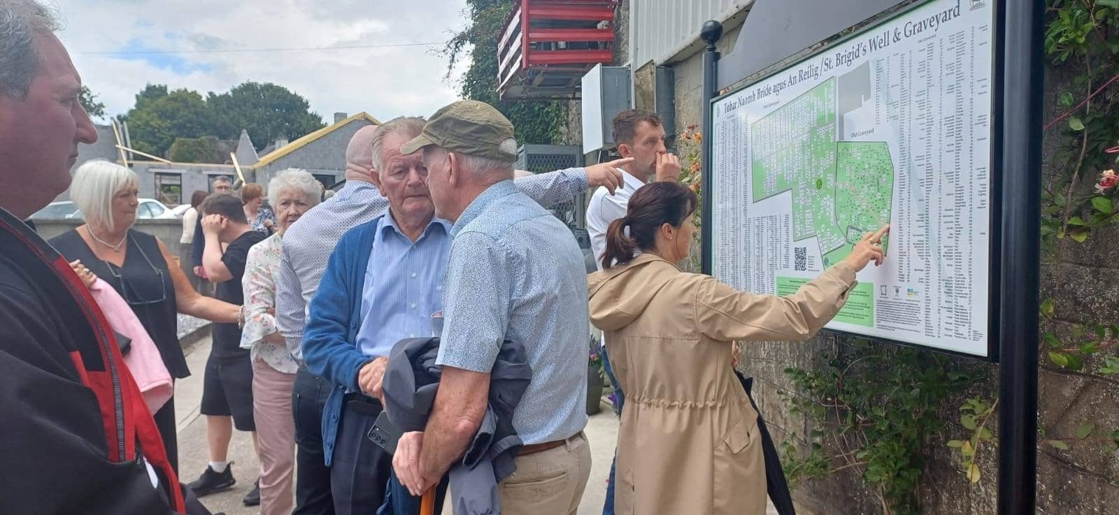 Unveiling of Ballintubber Cemetery Map, Summer 2025. 
