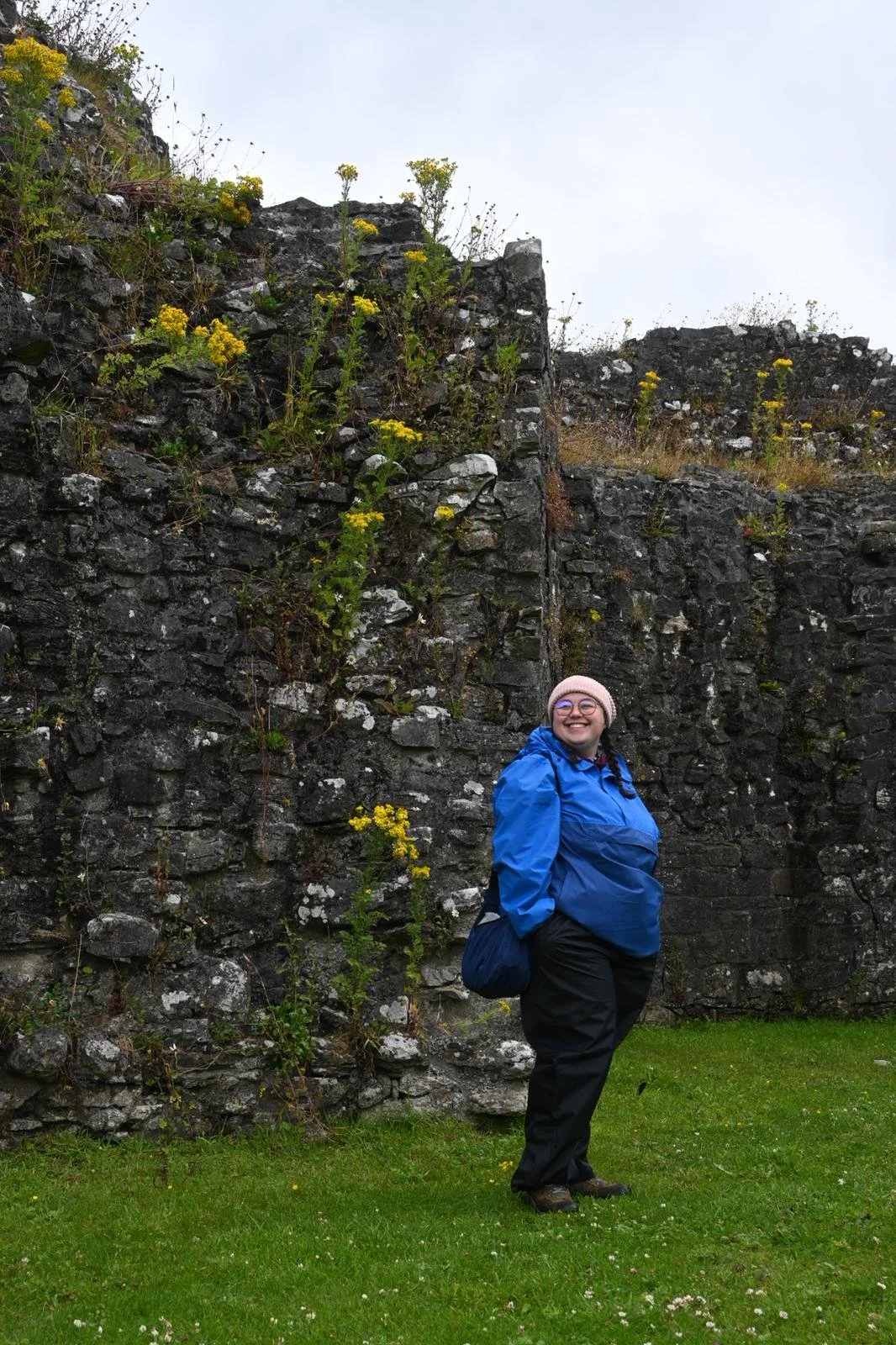 Wendy at Ballymote Castle, 2024. 