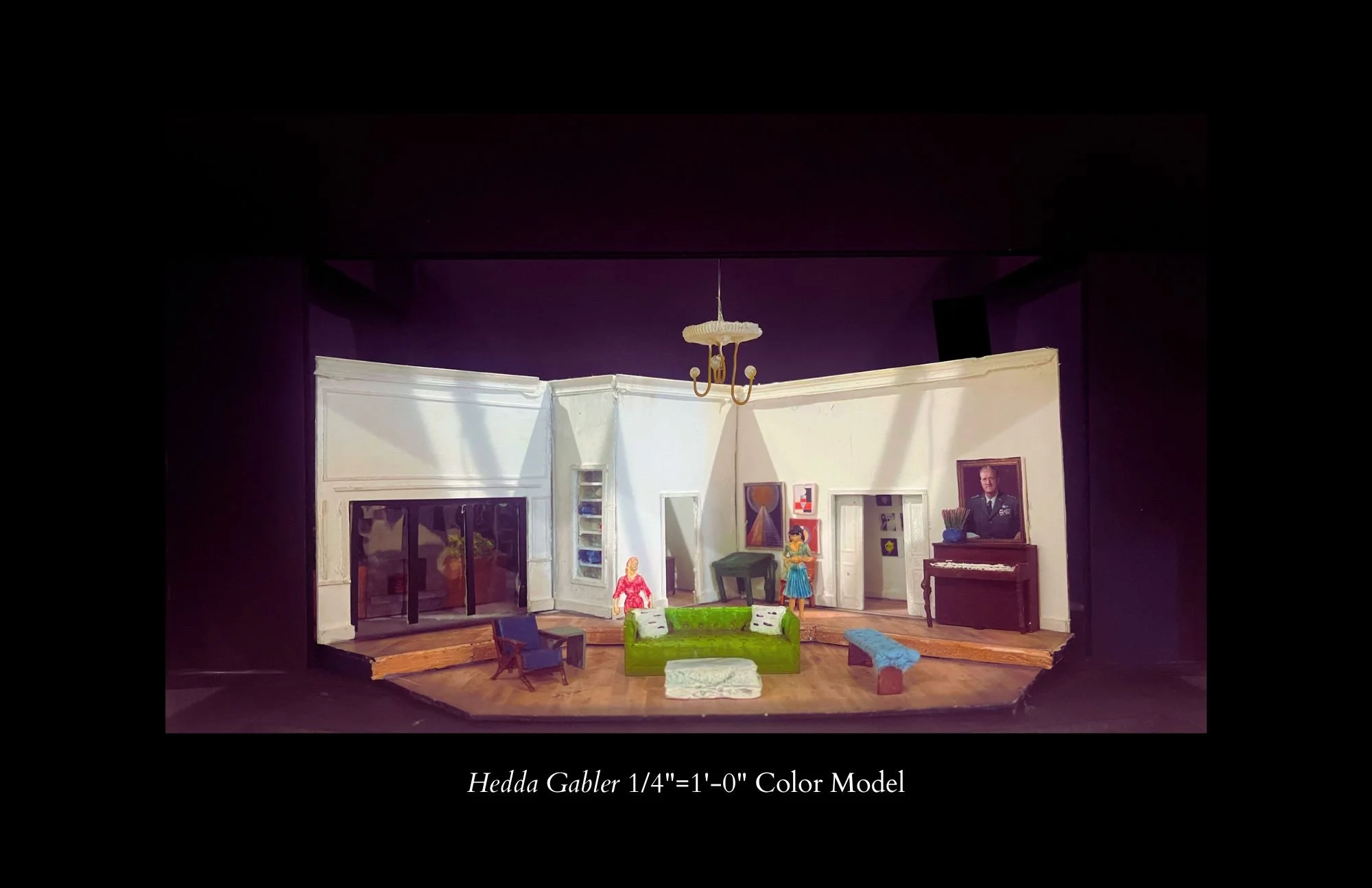 Hedda Gabler 1/4"=1'-0" Color Model