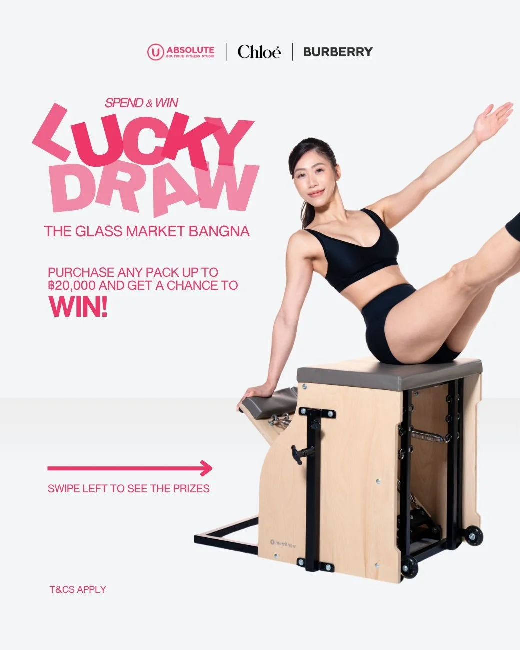 SPEND &amp; WIN LUCKY DRAW 🏆 ลุ้นรับของพรีเมี่ยม 4 รางวัล จาก Chlo&eacute; และ Burberry เพียงซื้อแพ็กเกจครบ ฿20,000 ขึ้นไป / ใบเสร็จ (จำกัด 2 สิทธิ์) 👉🏻 เลื่อนดูของรางวัลเลย!

🎁 Chole Atelier des Fleurs Cedrus Eau de Parfum 50 ml. 
🎁 Chole Ateli