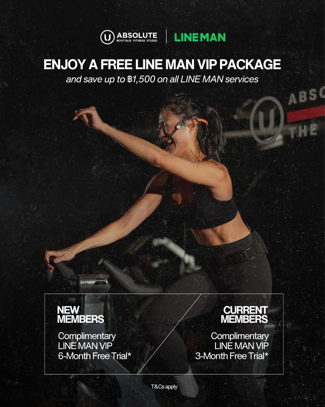 สิทธิพิเศษสมาชิก Absolute รับฟรี LINE MAN VIP Package 🩷🌟รวมโค้ดส่วนลดสูงสุด 1,500.- ใช้ส่วนลดได้ทันที!! พร้อมส่งฟรี* ไม่จำกัดครั้ง ลดทั้งแอป! ครบทุกเซอร์วิส! 

- สมาชิกใหม่ ใช้ฟรี LINE MAN VIP 6 เดือน และใช้โค้ด ABSOLUTE100 ลด 60% ผ่าน LINE MAN RID