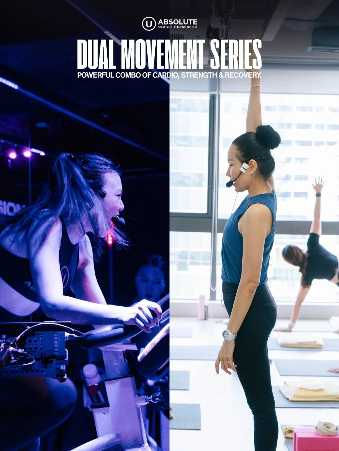 ดูภาพบรรยากาศก็รู้ว่าฟินแค่ไหน! 🔥 จบไปแล้วกับสาขาแรกที่ Gaysorn Amarin กับงาน Dual Movement Series

บอกเลยว่า Energy เกินต้านมาก! ⚡️ เริ่มต้นด้วย Rhythm Cycling แบบไฟลุก ปั่นให้สุดเหวี่ยงกับ ครูพลอยนิดา แล้วมา Re-balance ร่างกายด้วย Yoga ยืดเหยียดคื