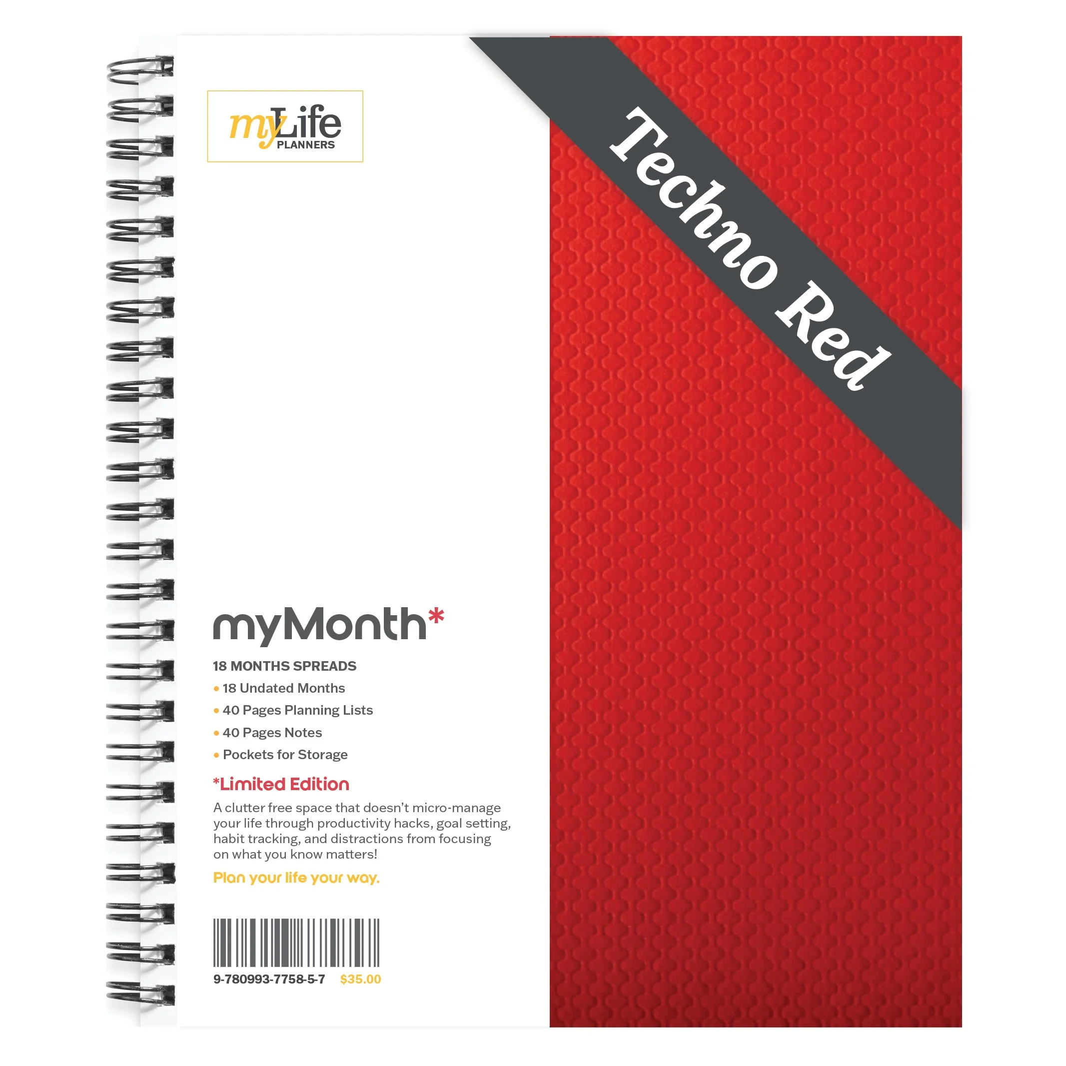 myMonth: Techno Red