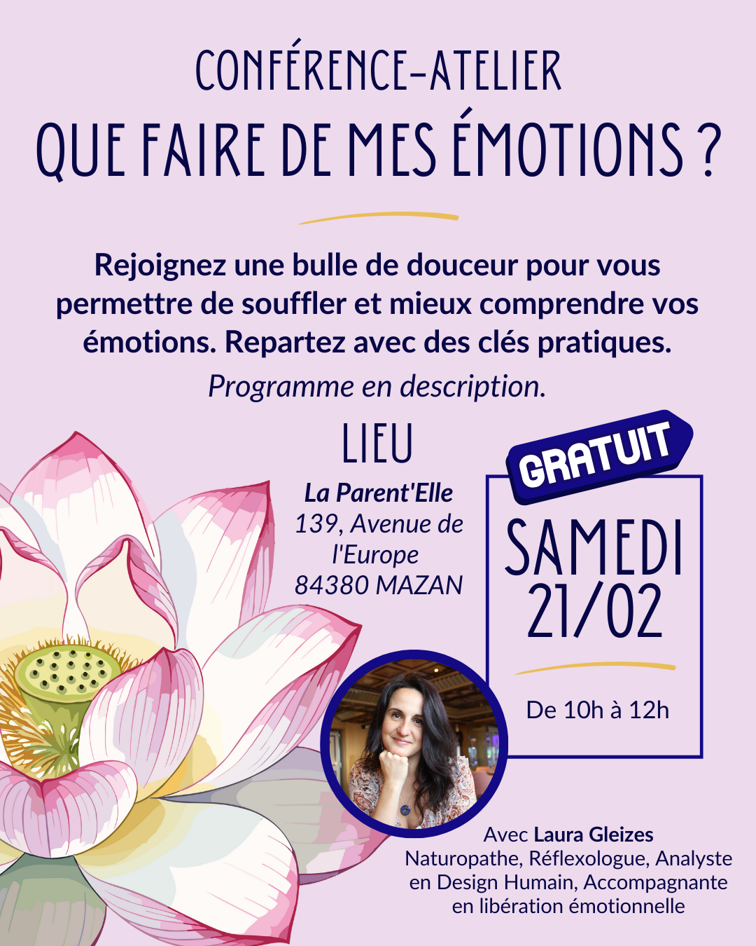 21/02/26 : atelier à mazan - que faire de mes émotions ?