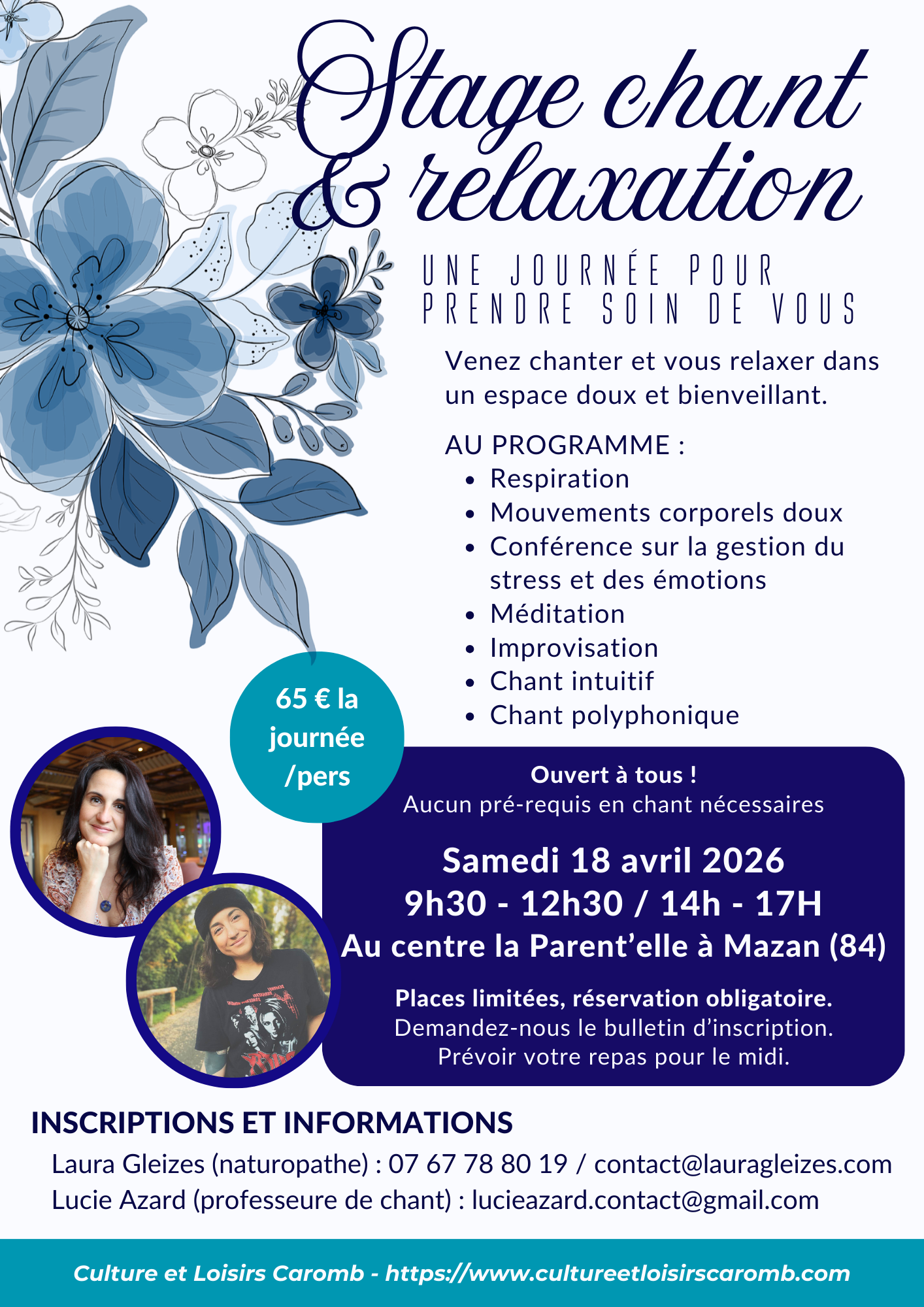 18/04/26 : stage chant et relaxation mazan (84)
