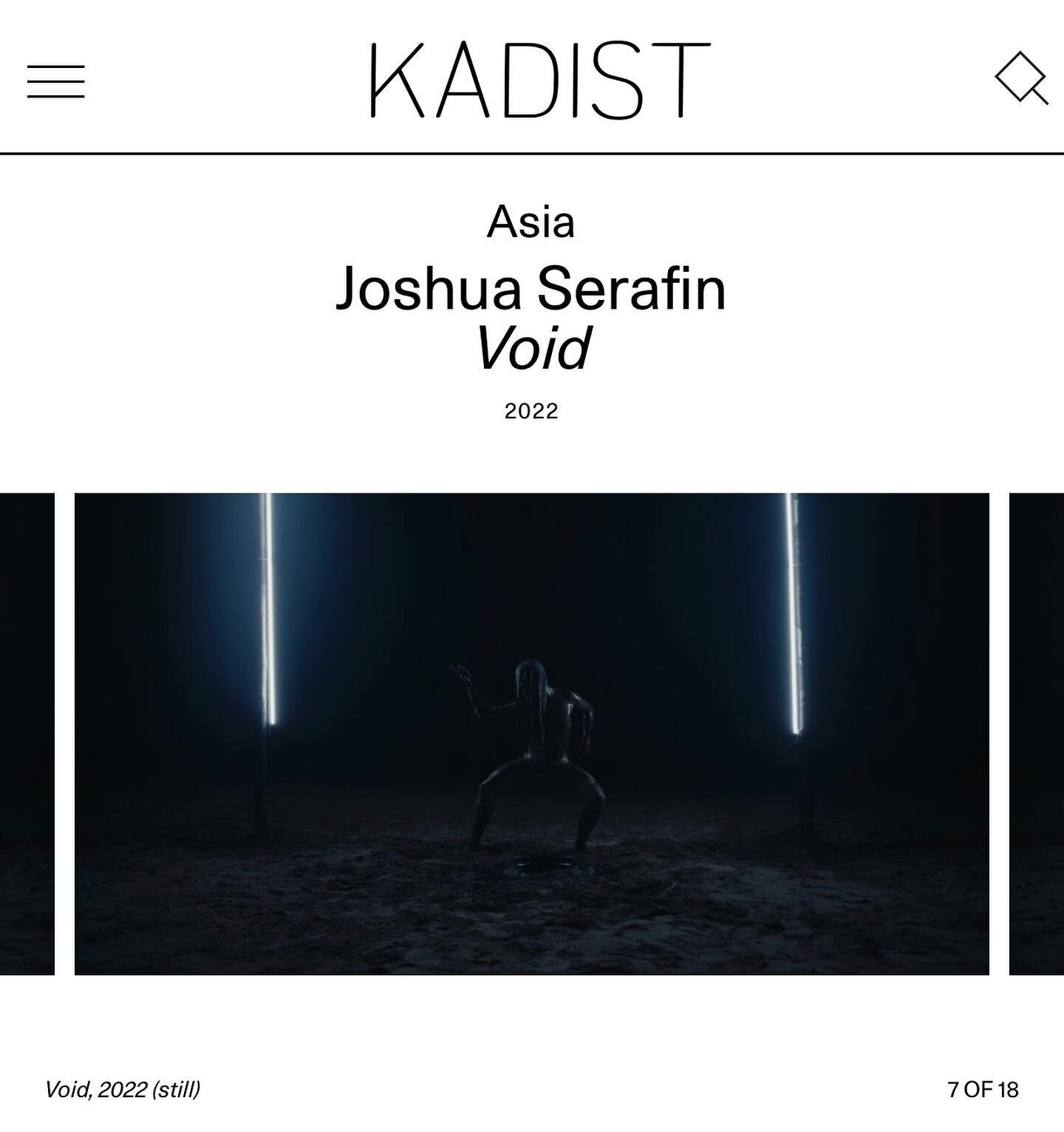 Dearest Im happy to announce that @kadistkadist acquired the video work &ldquo;VOID&rdquo; as part of their collection early this year. Im beyond grateful for the work, especially in the presence of other amazing works by other artists.
If you want t