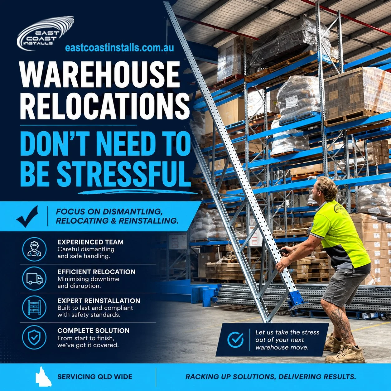 Warehouse Racking Relocations in Qld