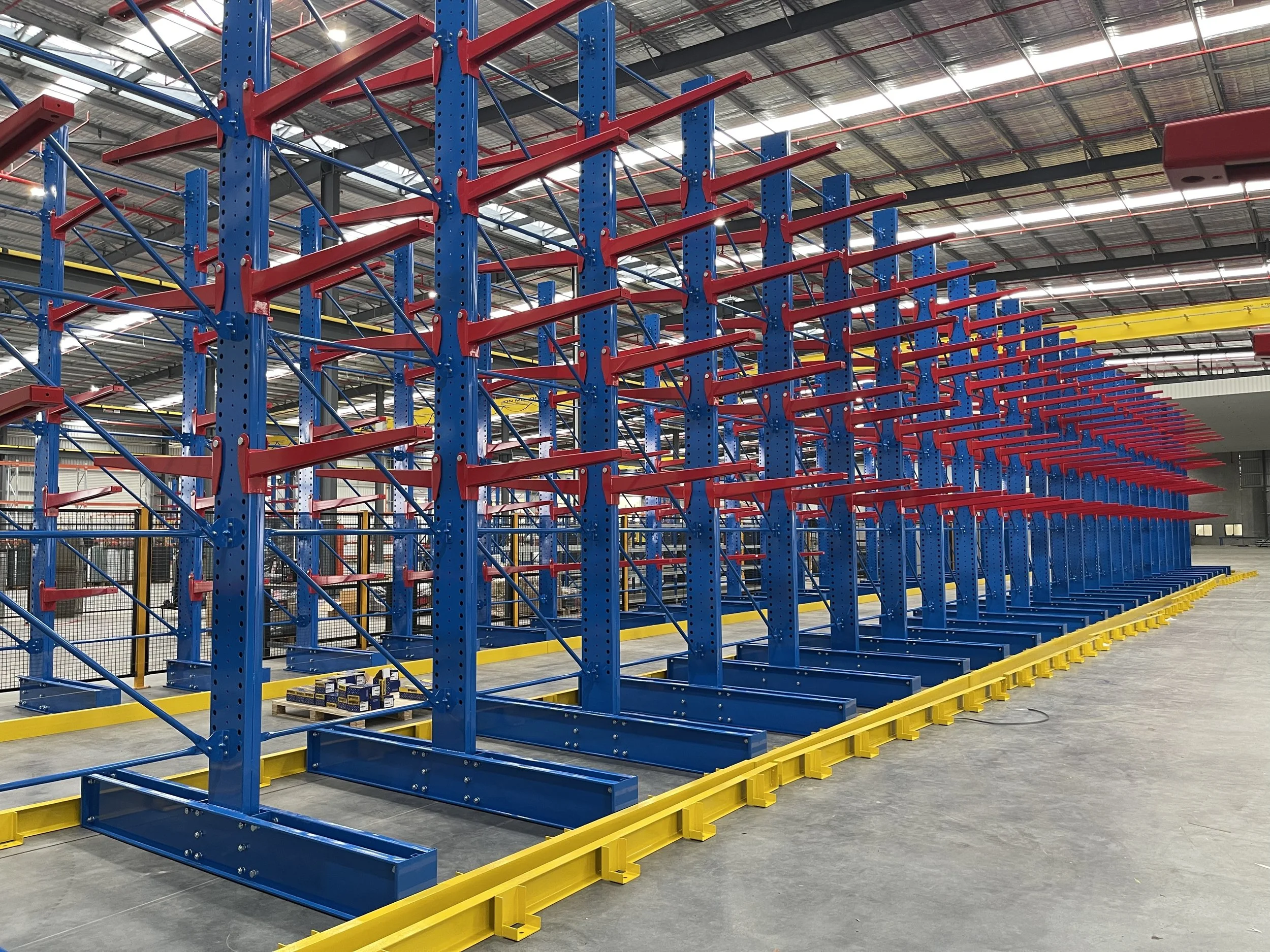 Warehouse cantilever racking installation Qld Australia