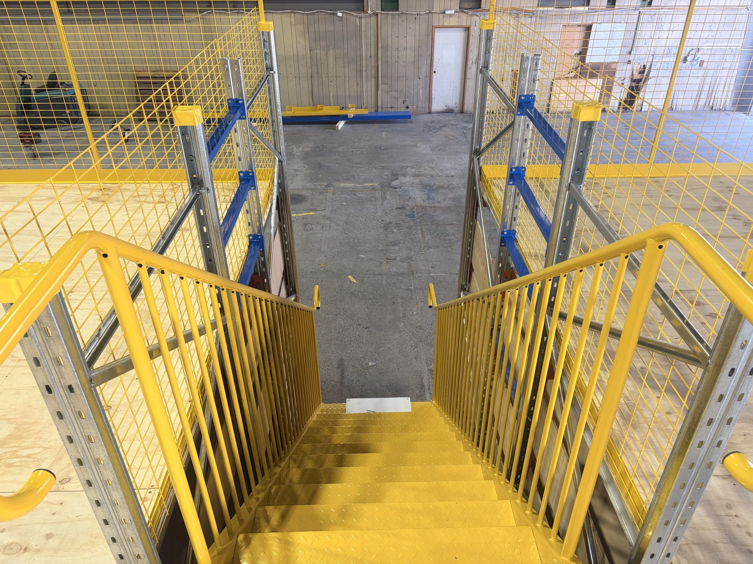Mezzanine Stairs Installation.jpg