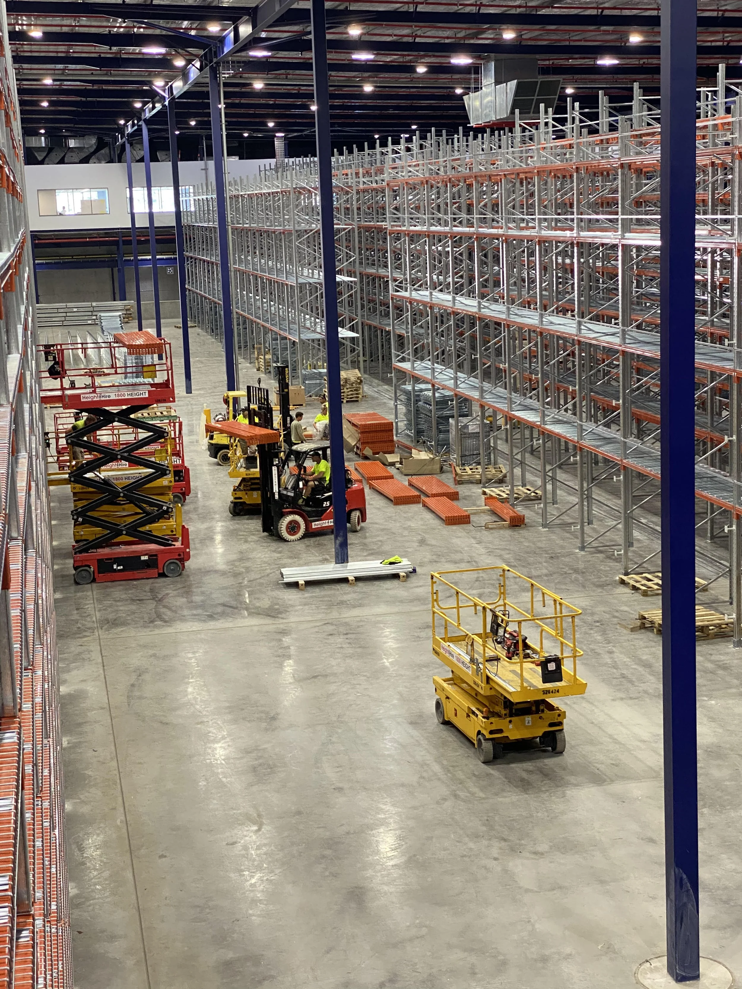 Warehouse pallet racking installation Gold Coast