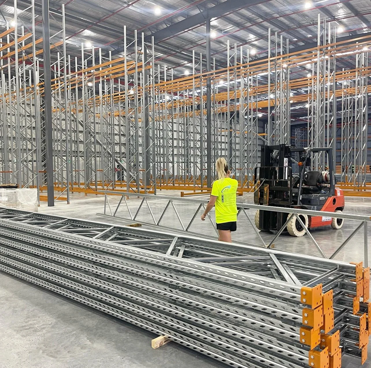 Pallet racking installation process