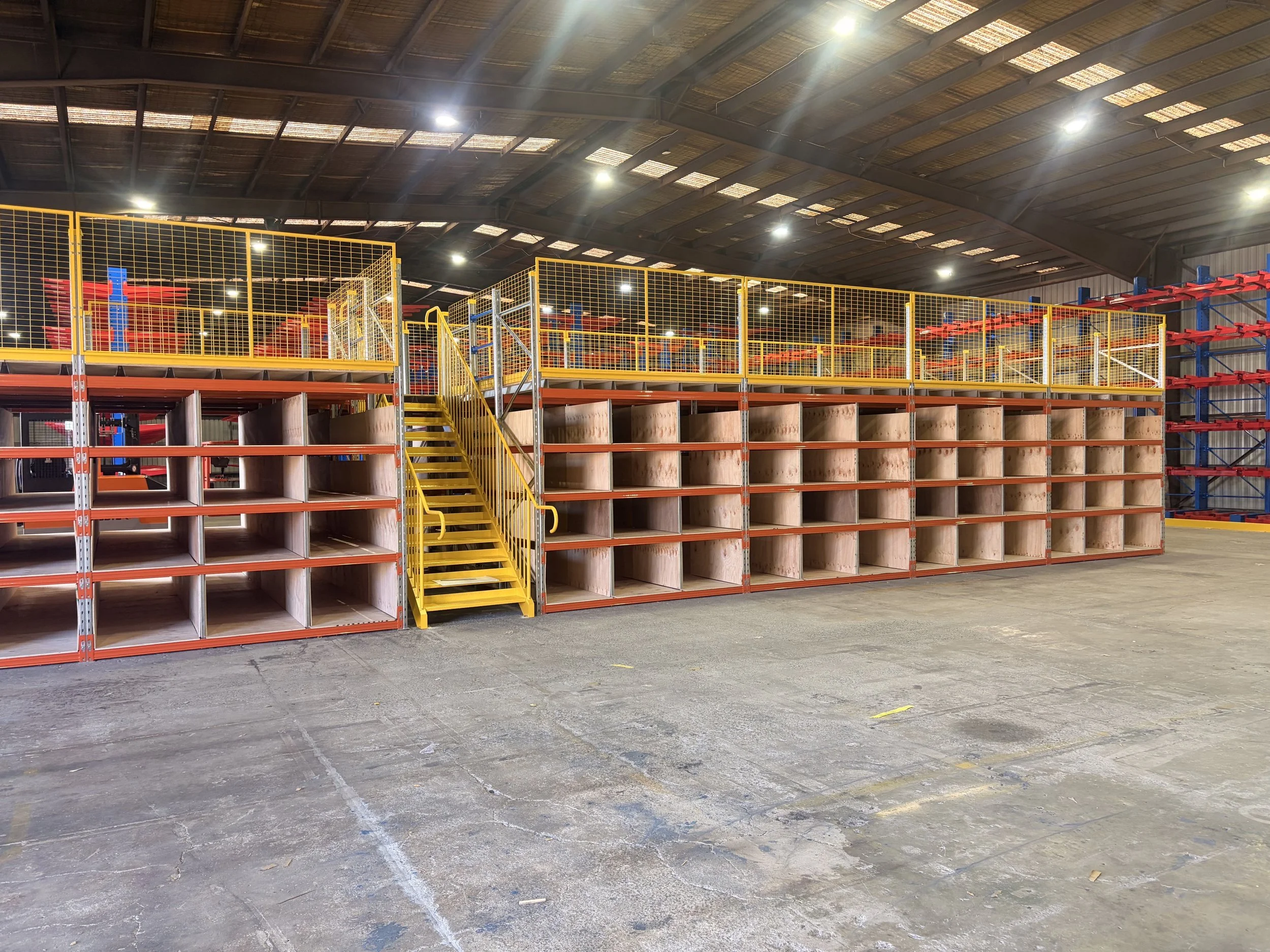 Mezzanine with Pigeon Hole Install.jpg