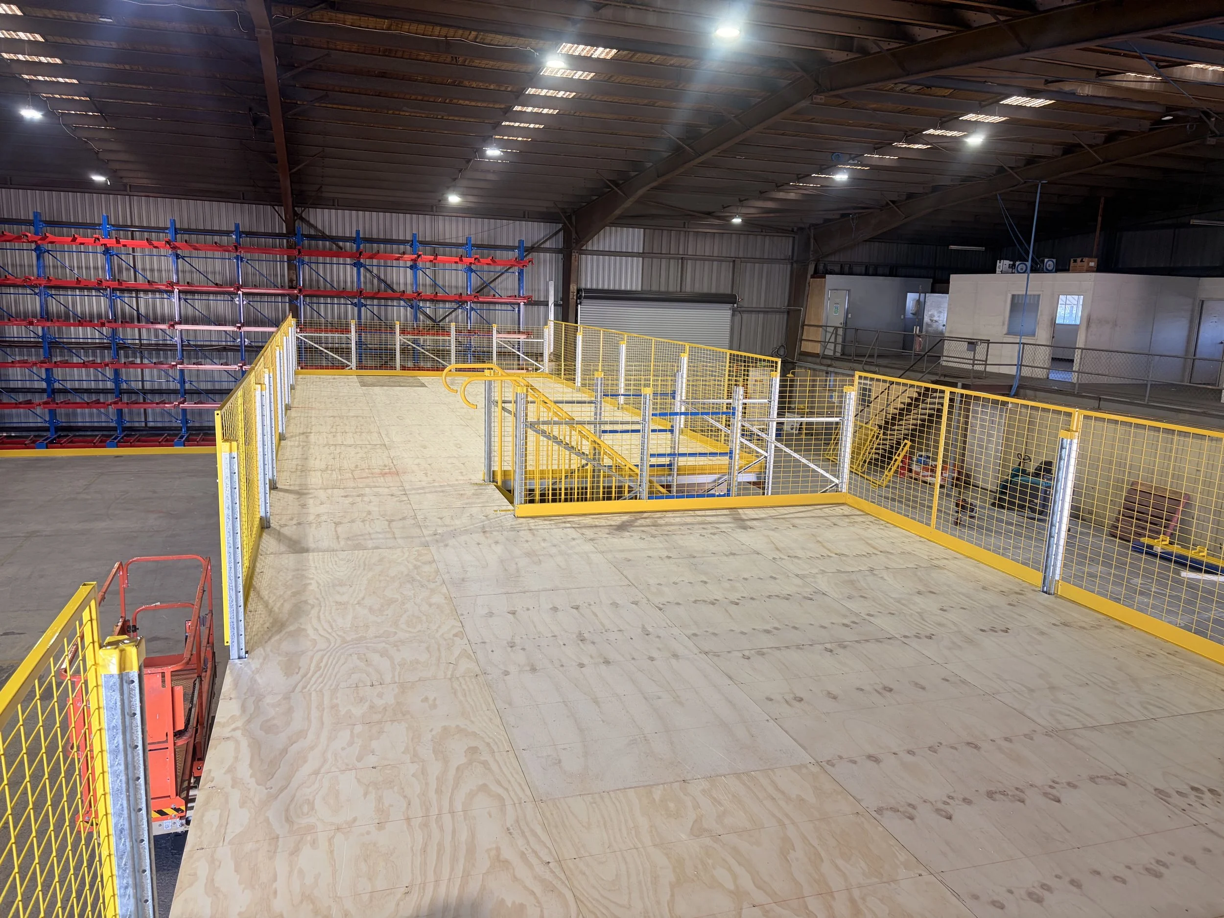Mezzanine Work Space Installation.jpg