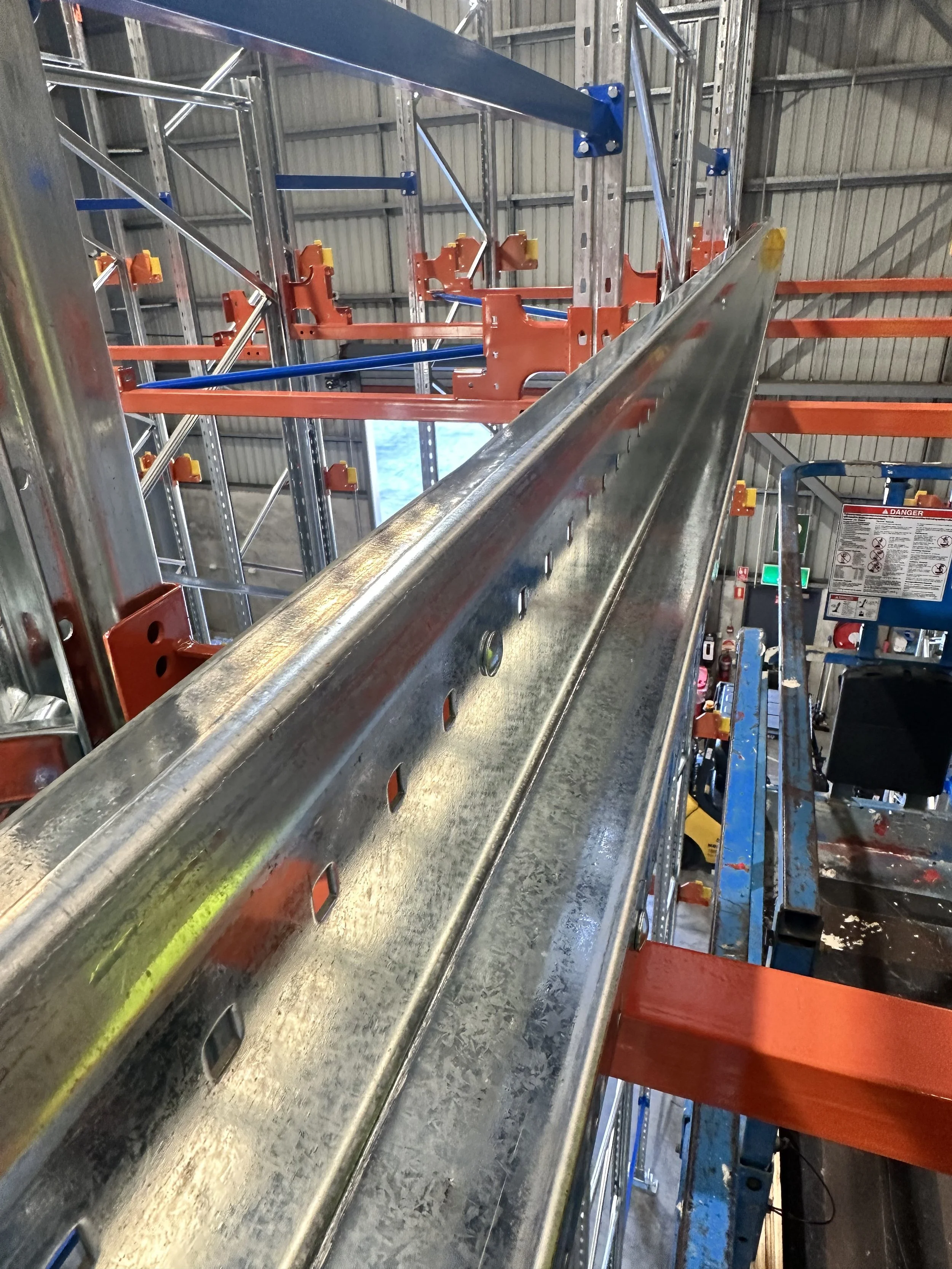 shuttle racking system installation