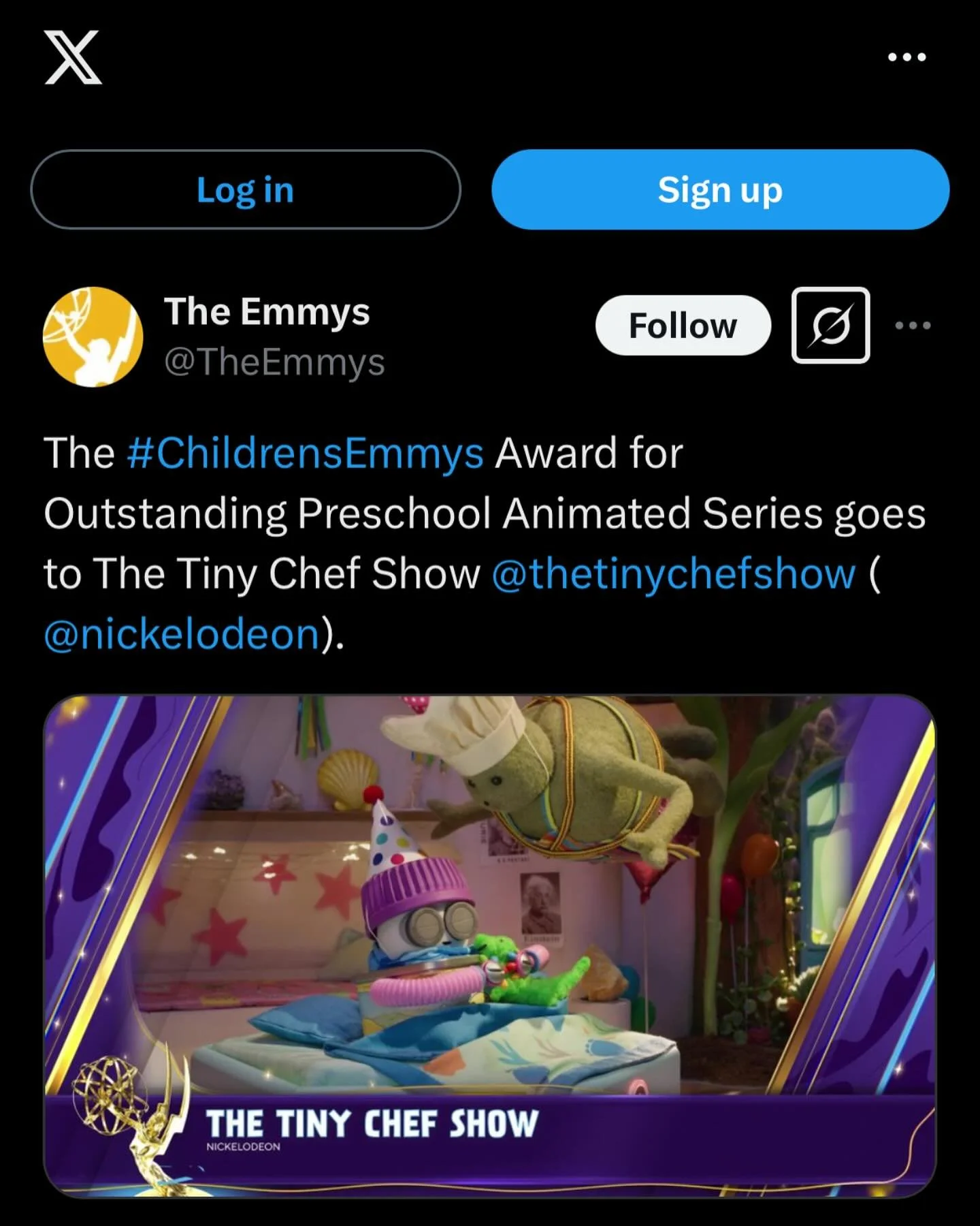 Woo! Tiny chef won another Emmy! So happy to have been privileged enough to have taken part in the making of this awesome project!