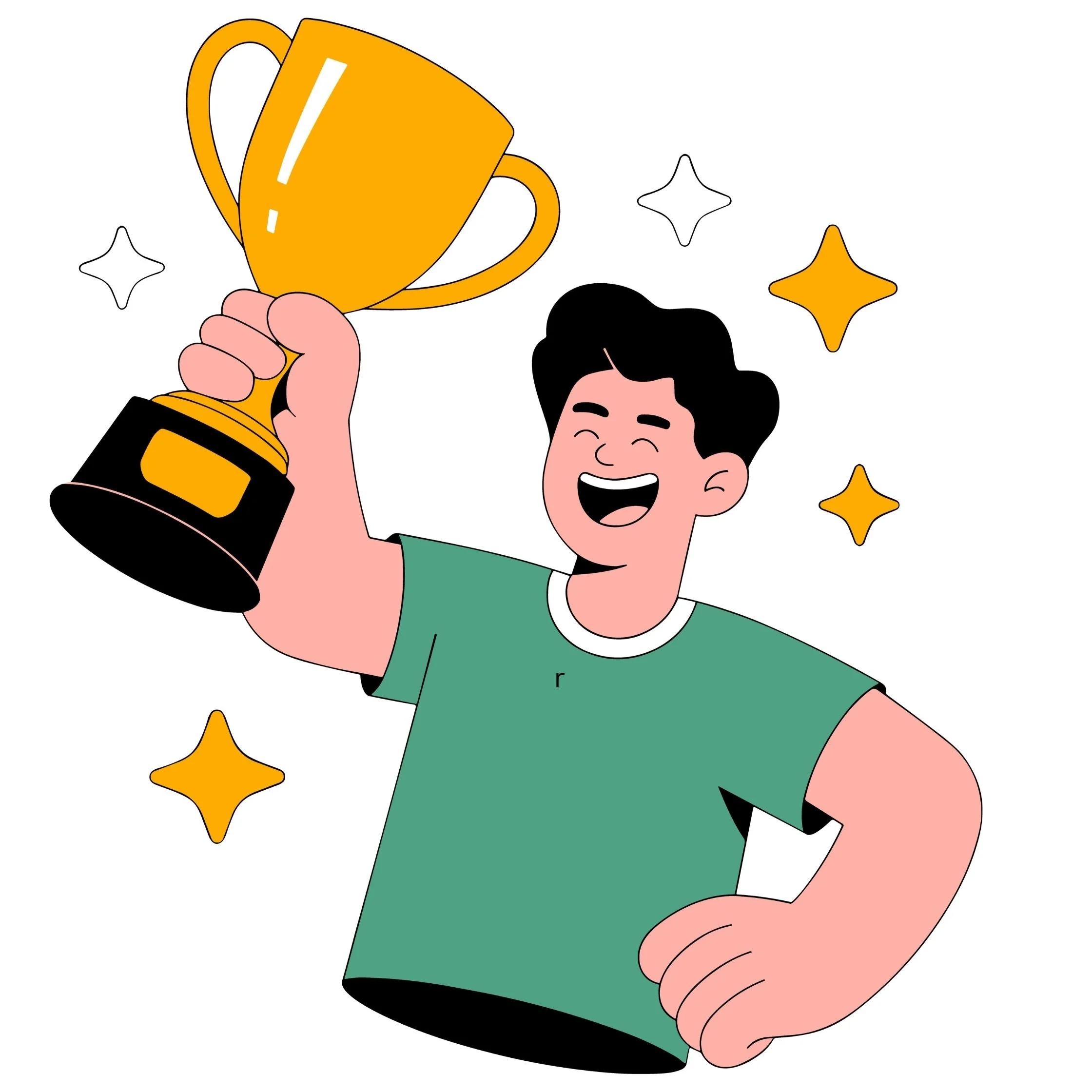 Arabic quiz winner illustration for a 3arabian prize of 2 free Arabic lessons