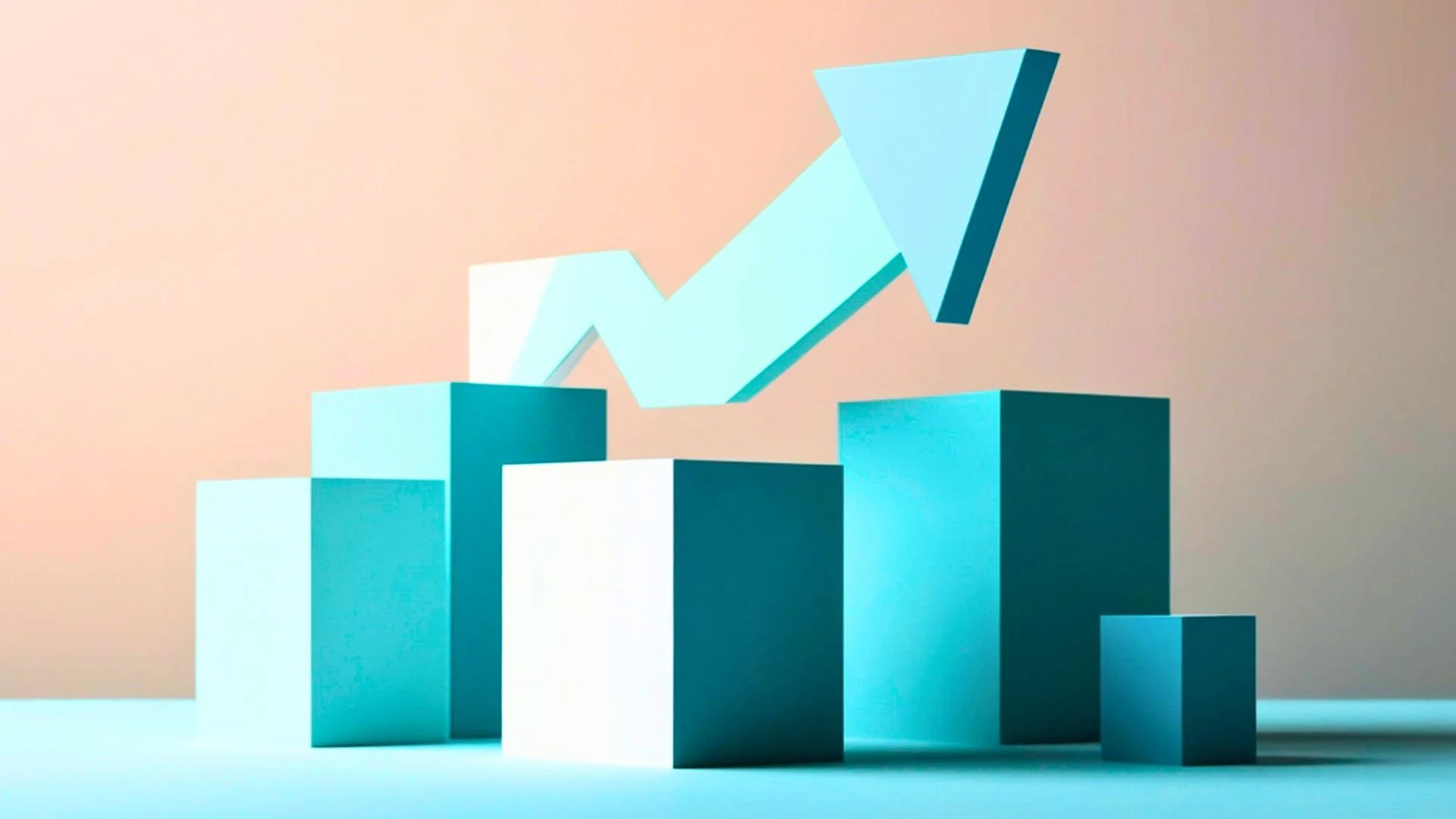 Business growth chart symbolizing professional communication and meeting expectations during Ramadan