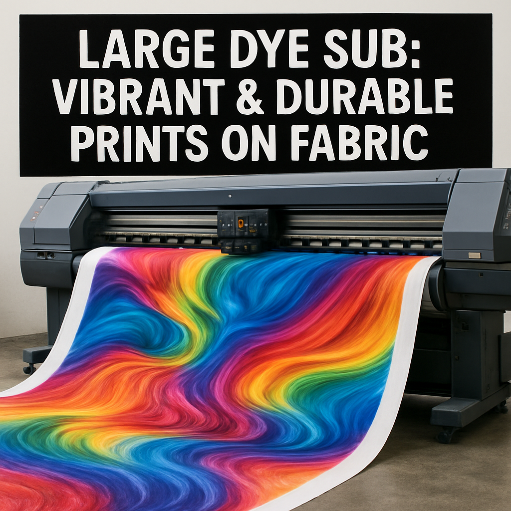Large Dye Sub: Vibrant & Durable Prints on Fabric