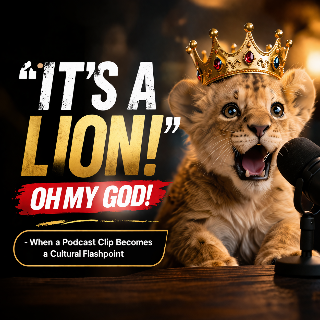 "It's a Lion! Oh my God!" - When a Podcast Clip Becomes a Cultural Flashpoint