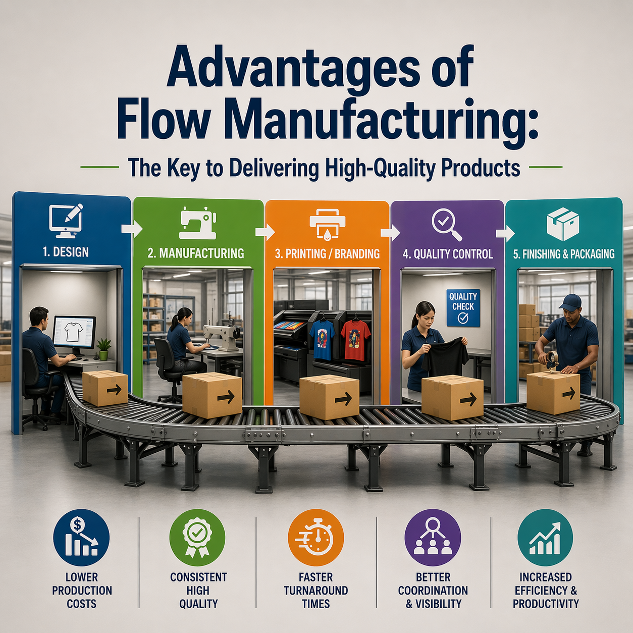 Advantages of Flow Manufacturing: The Key to Delivering High-Quality Products