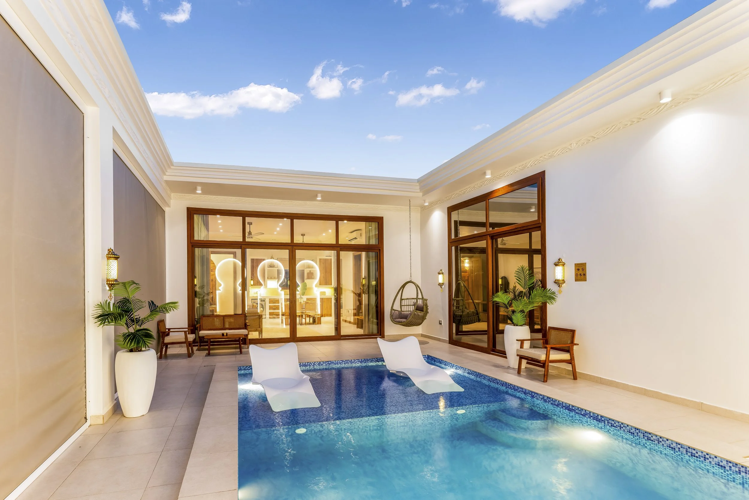Swiming Pool Facing Kitchen Night.jpg