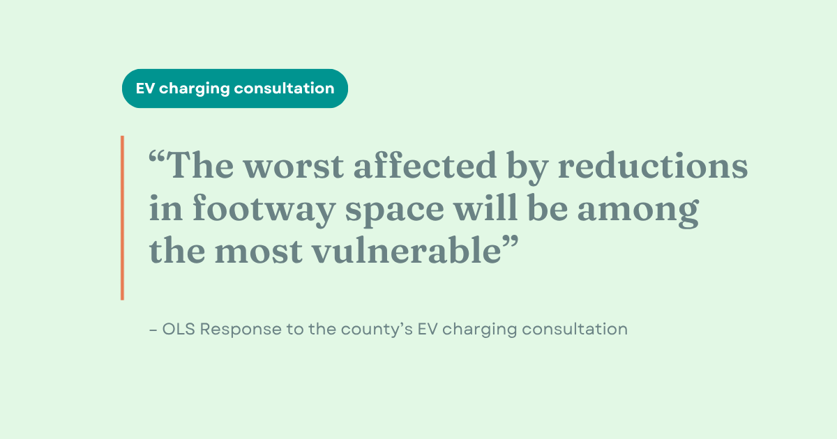 OLS Response | Proposed Electric Vehicle charging  parking spaces