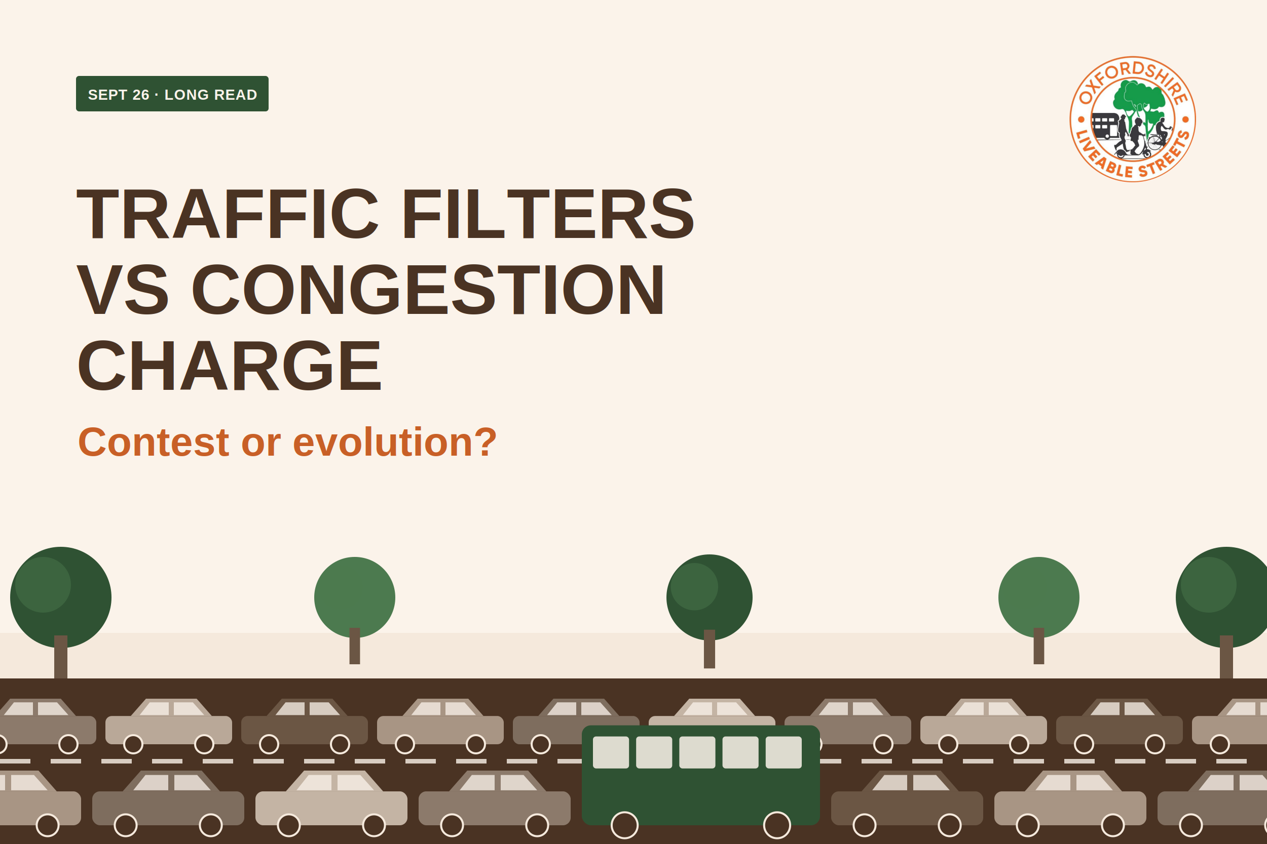 Traffic Filters vs Congestion Charge : Contest or Evolution?
