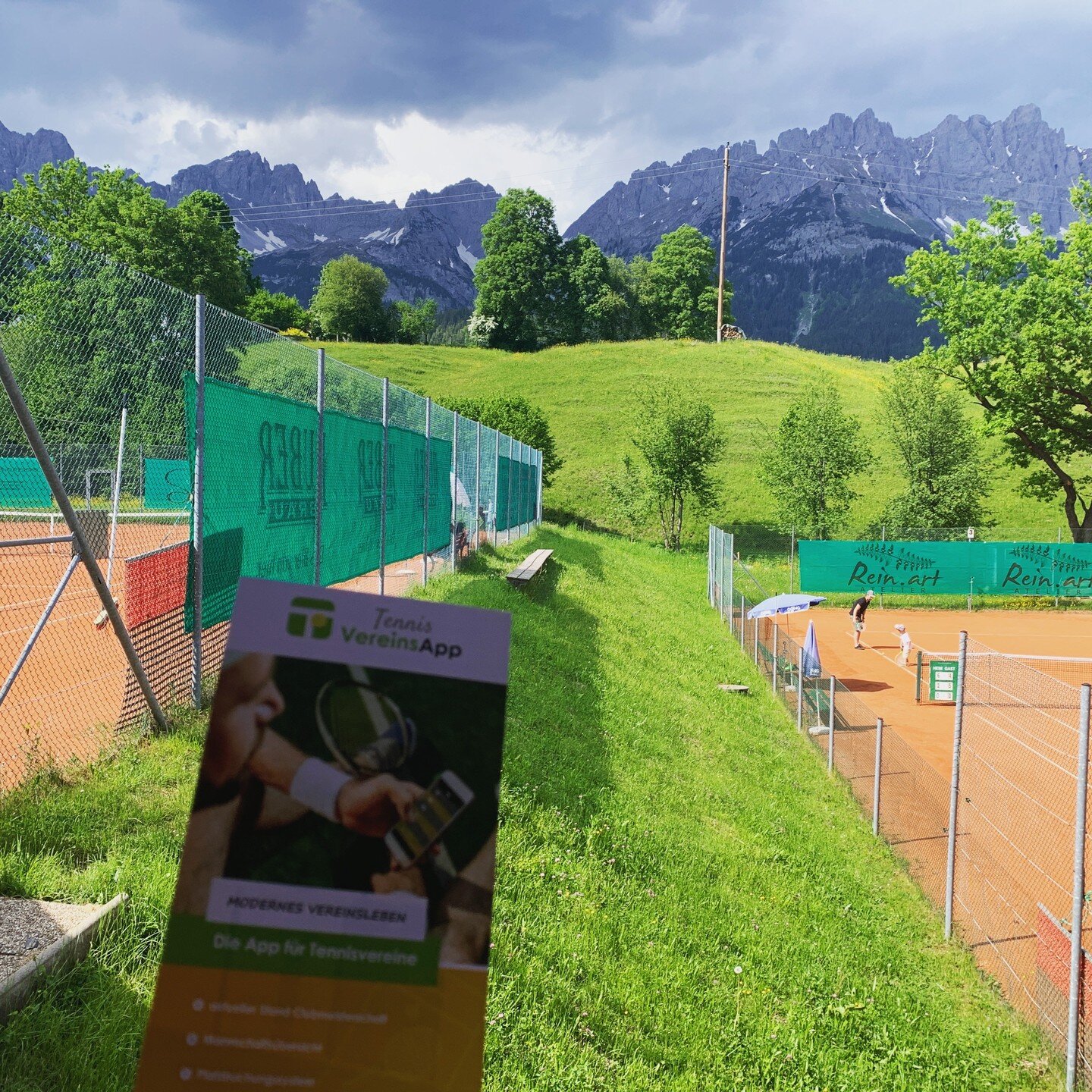 Auch der TC Going nutzt seine eigene Vereins-App aktiv und bewirbt diese gerne 😍🎾